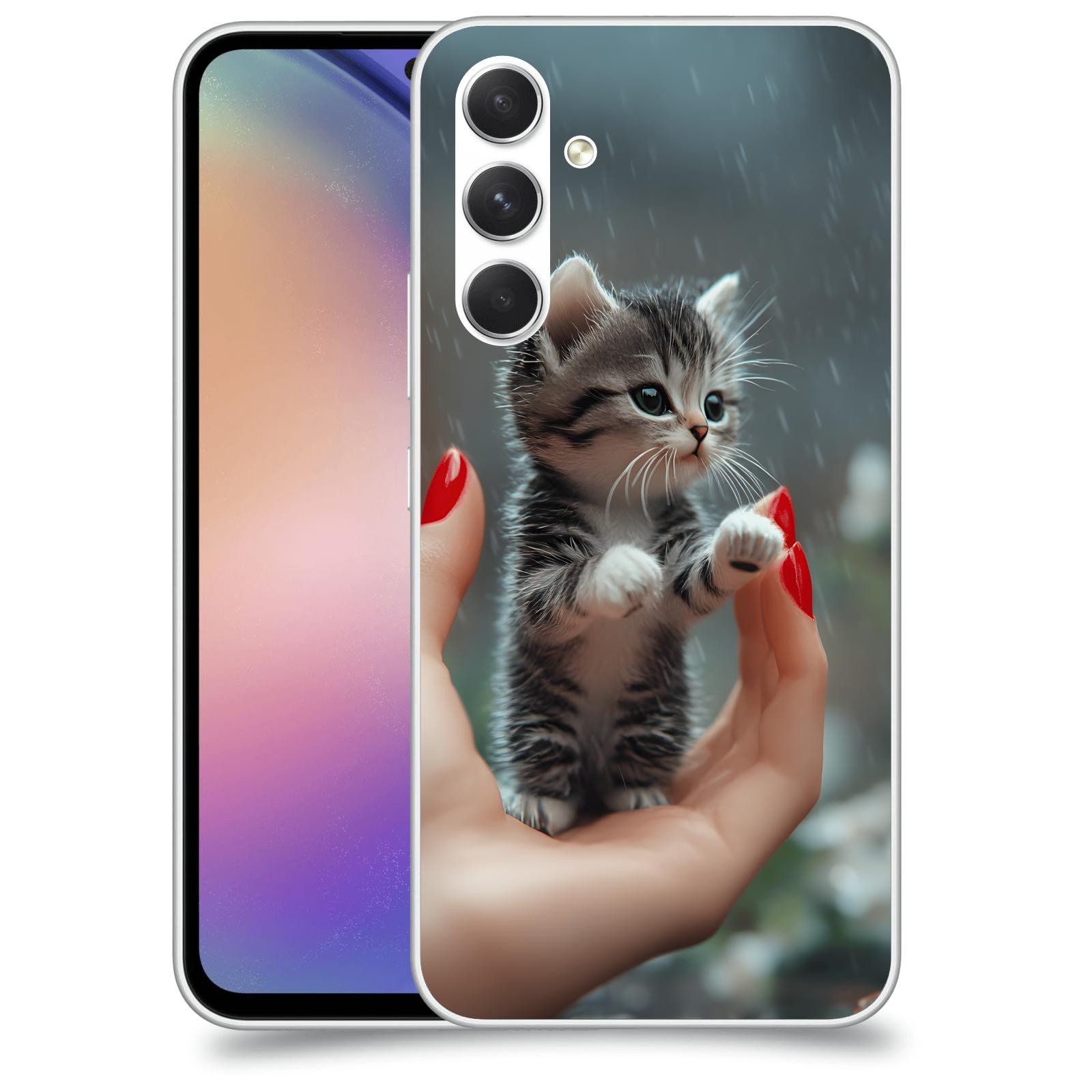 ACOVER Kryt na mobil Samsung Galaxy M54 5G - Koťátko