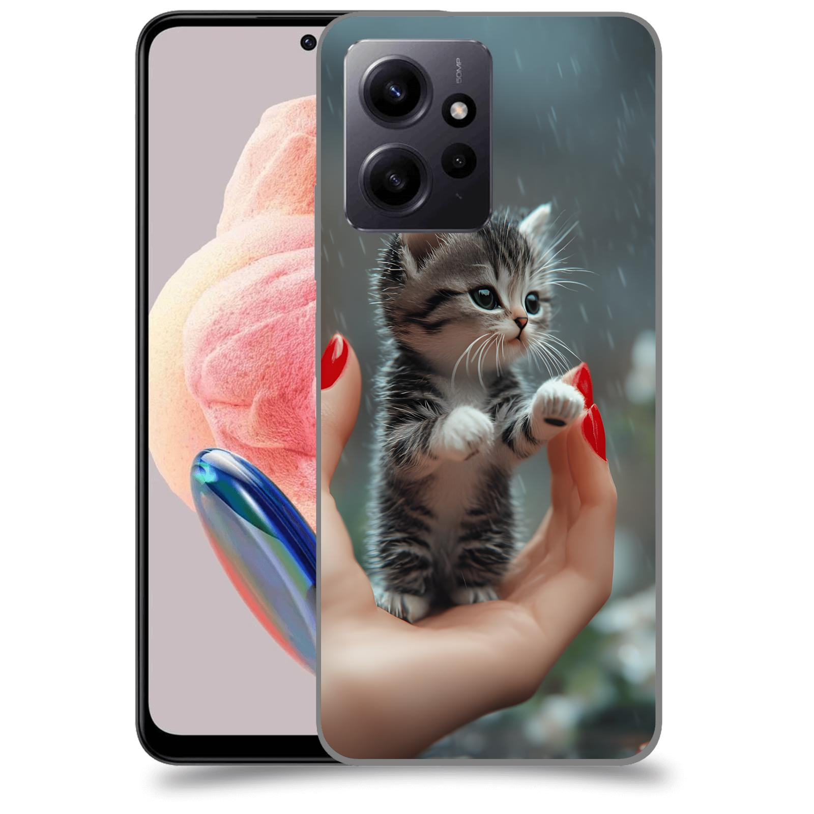 ACOVER Kryt na mobil Xiaomi Redmi Note 12 4G - Koťátko