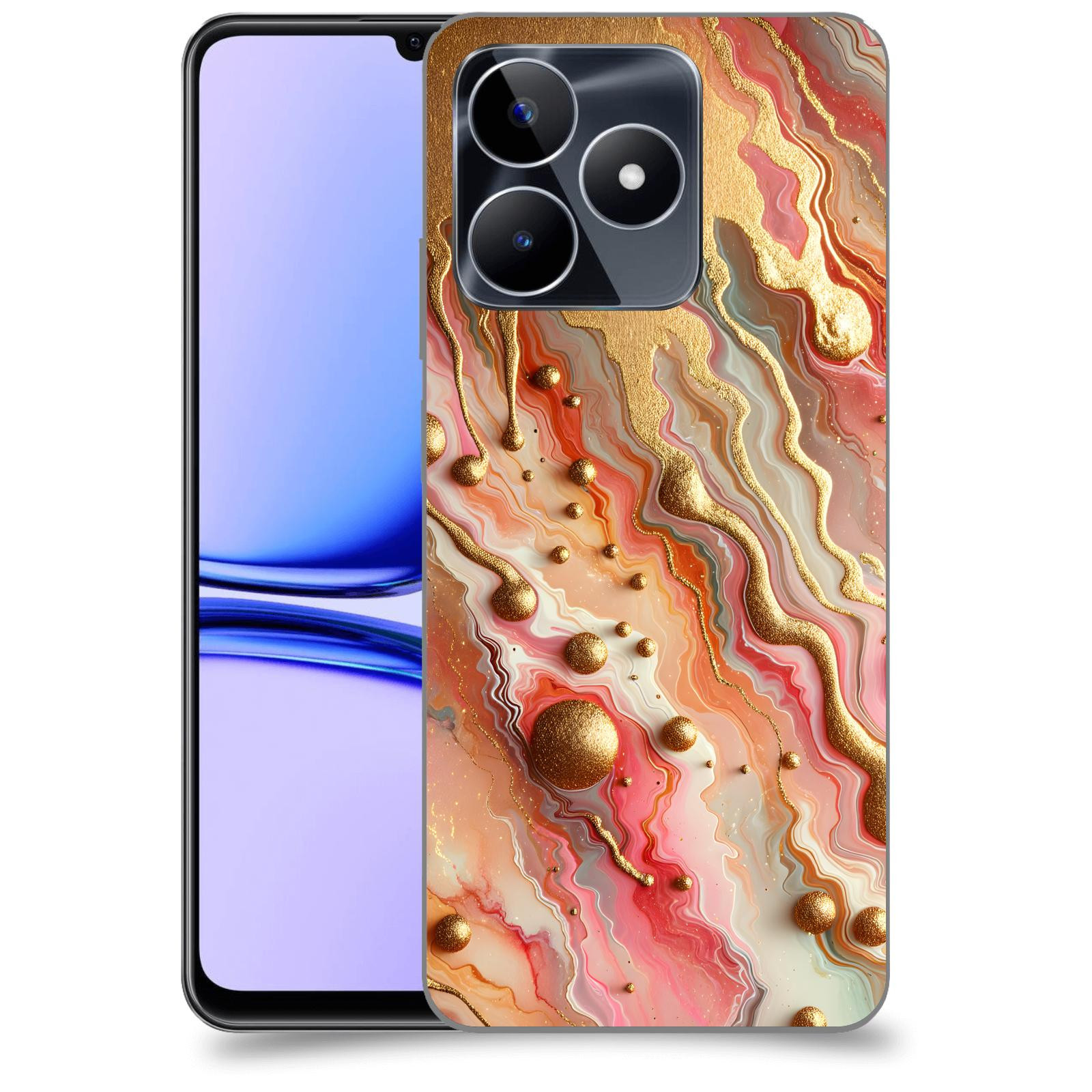 ACOVER Kryt na mobil Realme C53 - Liquid Gold