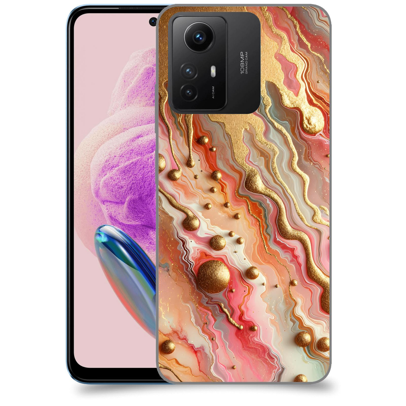 ACOVER Kryt na mobil Xiaomi Redmi Note 12S - Liquid Gold