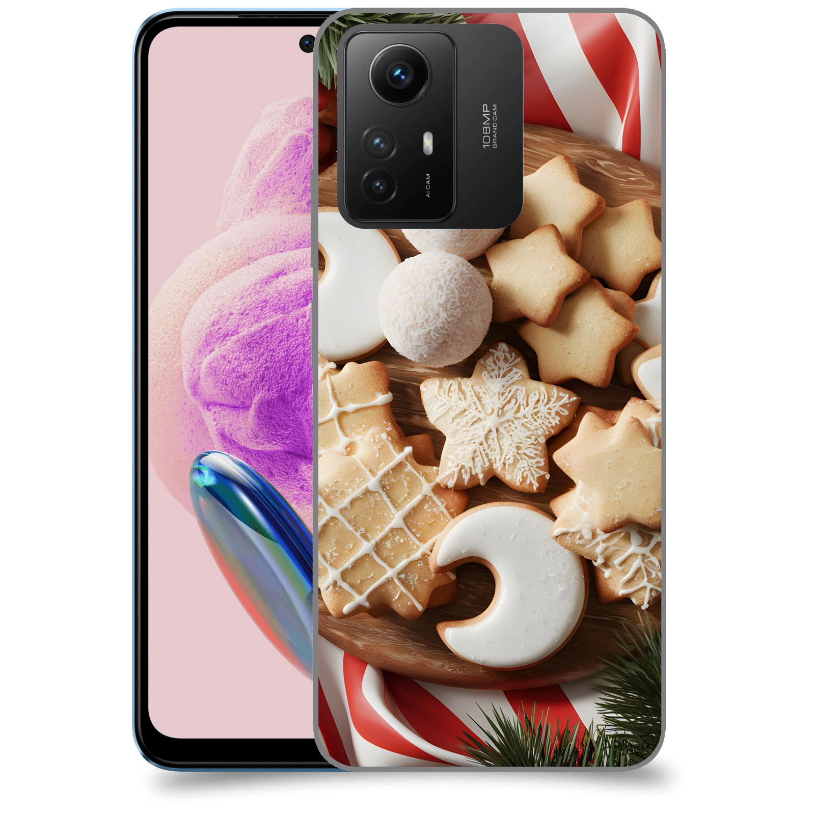 ACOVER Kryt na mobil Xiaomi Redmi Note 12S - Vánoční cukroví 2