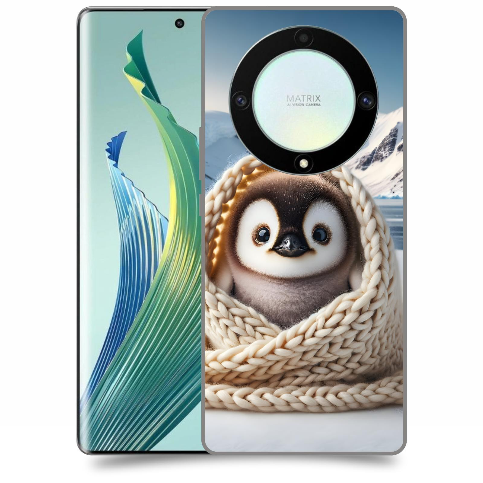 ACOVER Kryt na mobil Honor Magic 5 Lite 5G - Tučňák