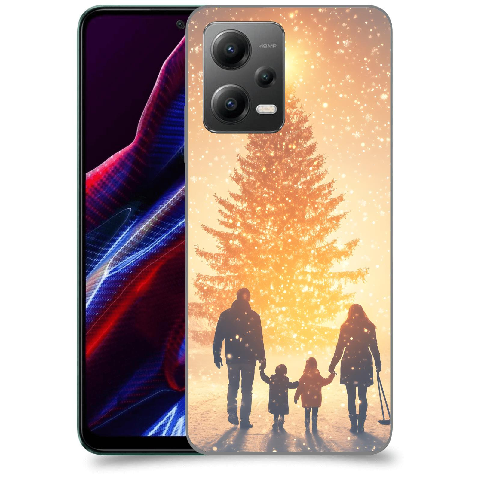 ACOVER Kryt na mobil Xiaomi Poco X5 - Family at the Christmas tree