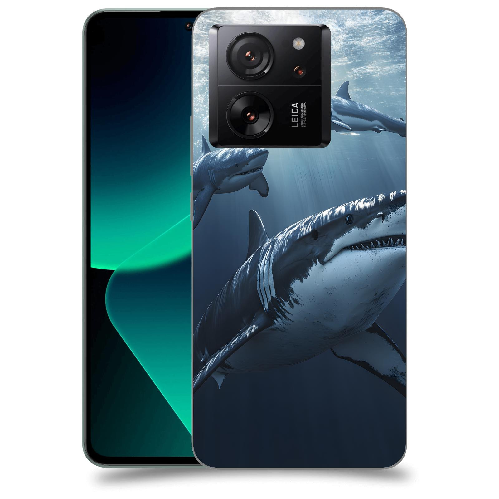 ACOVER Kryt na mobil Xiaomi 13T pro - Žraloci