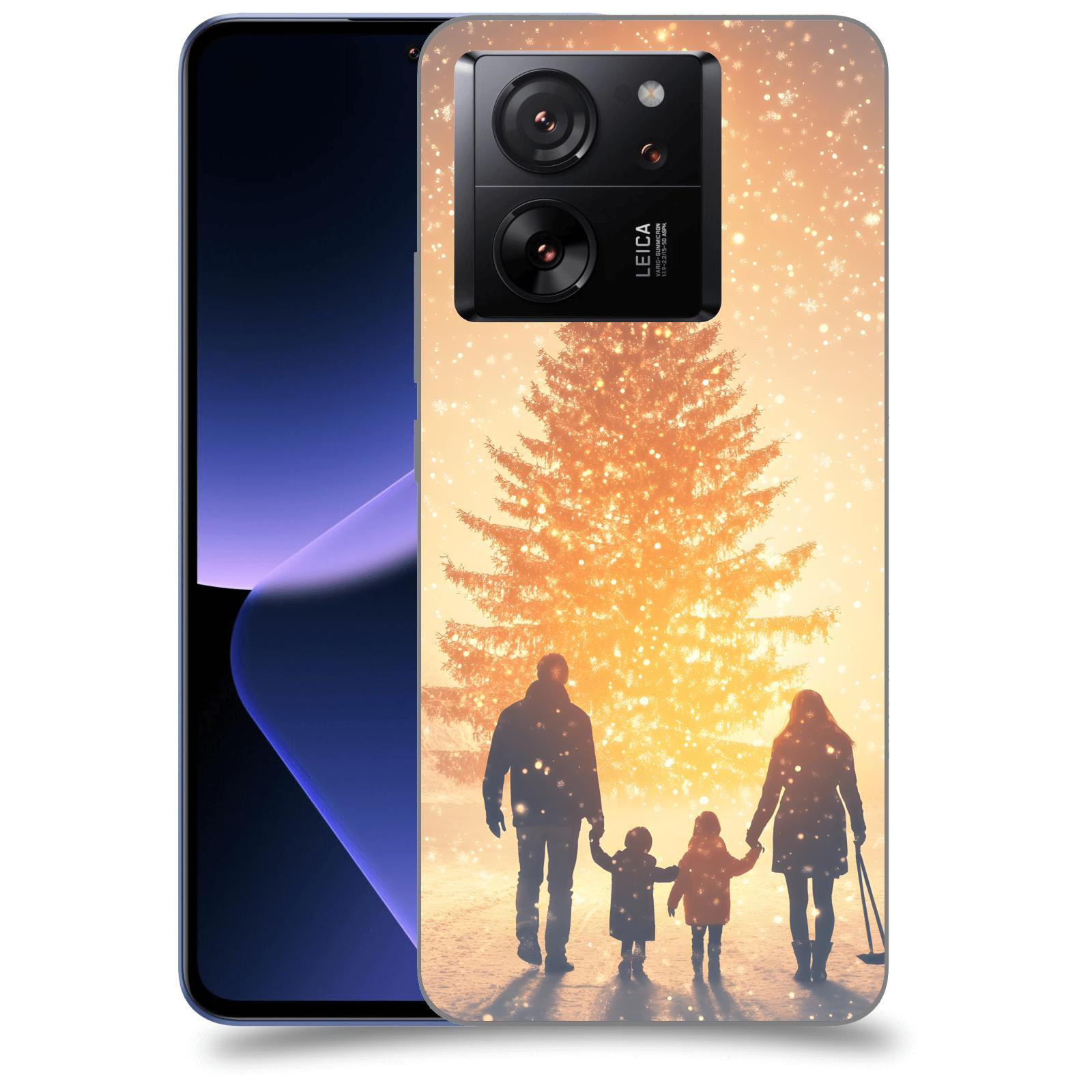 ACOVER Kryt na mobil Xiaomi 13T - Family at the Christmas tree