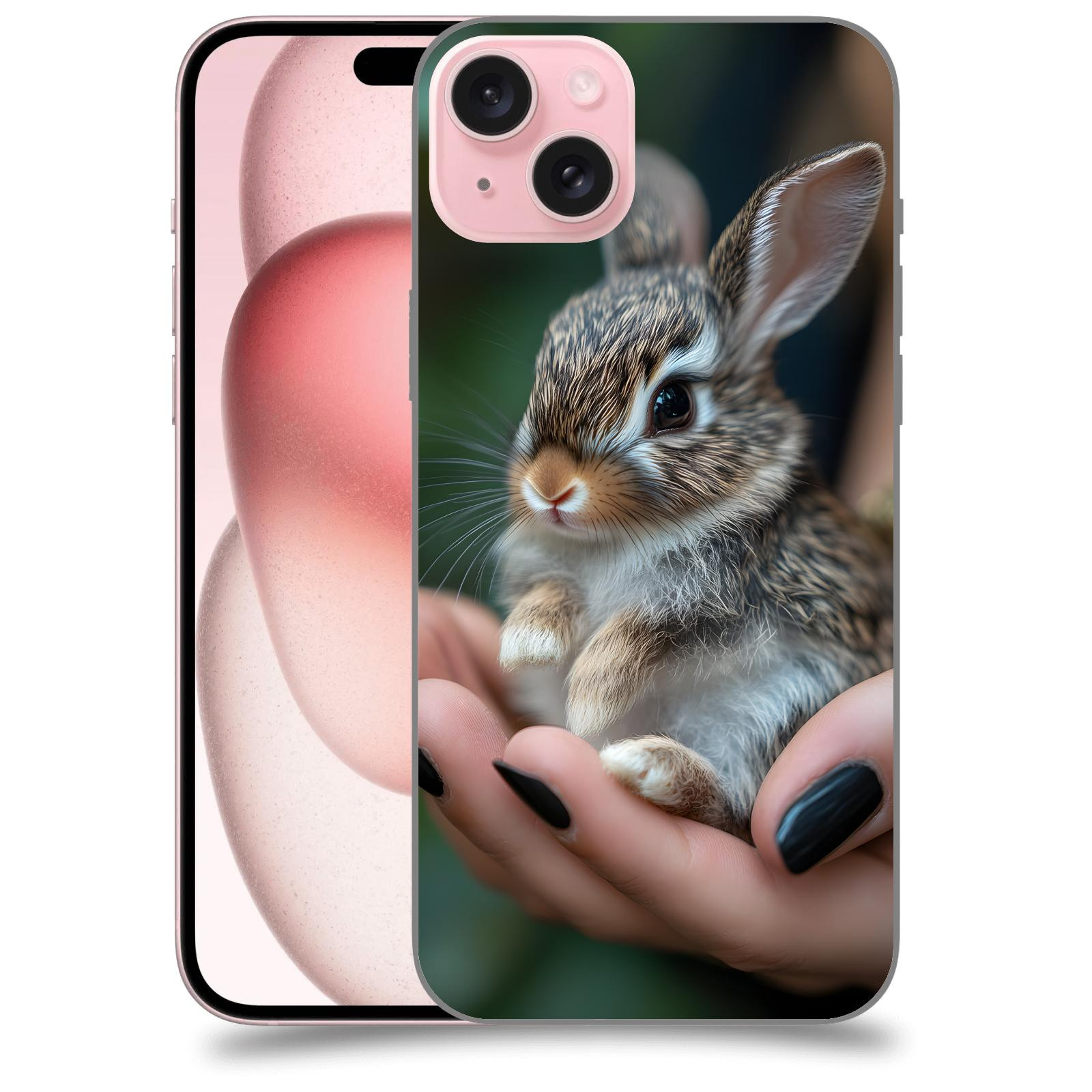 ACOVER Kryt na mobil Apple iPhone 15 plus - Králíček