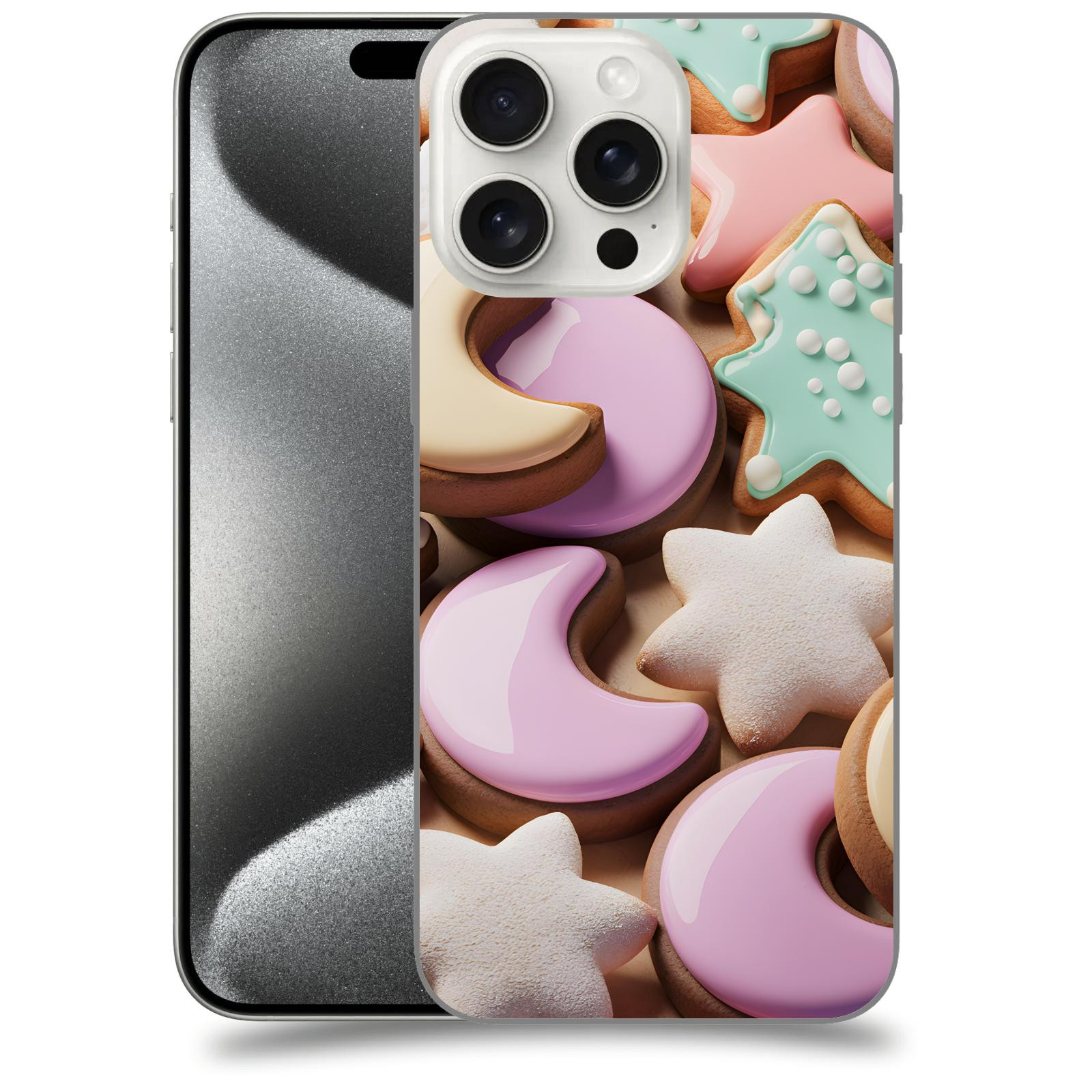 ACOVER Kryt na mobil Apple iPhone 15 pro max - Vánoční cukroví