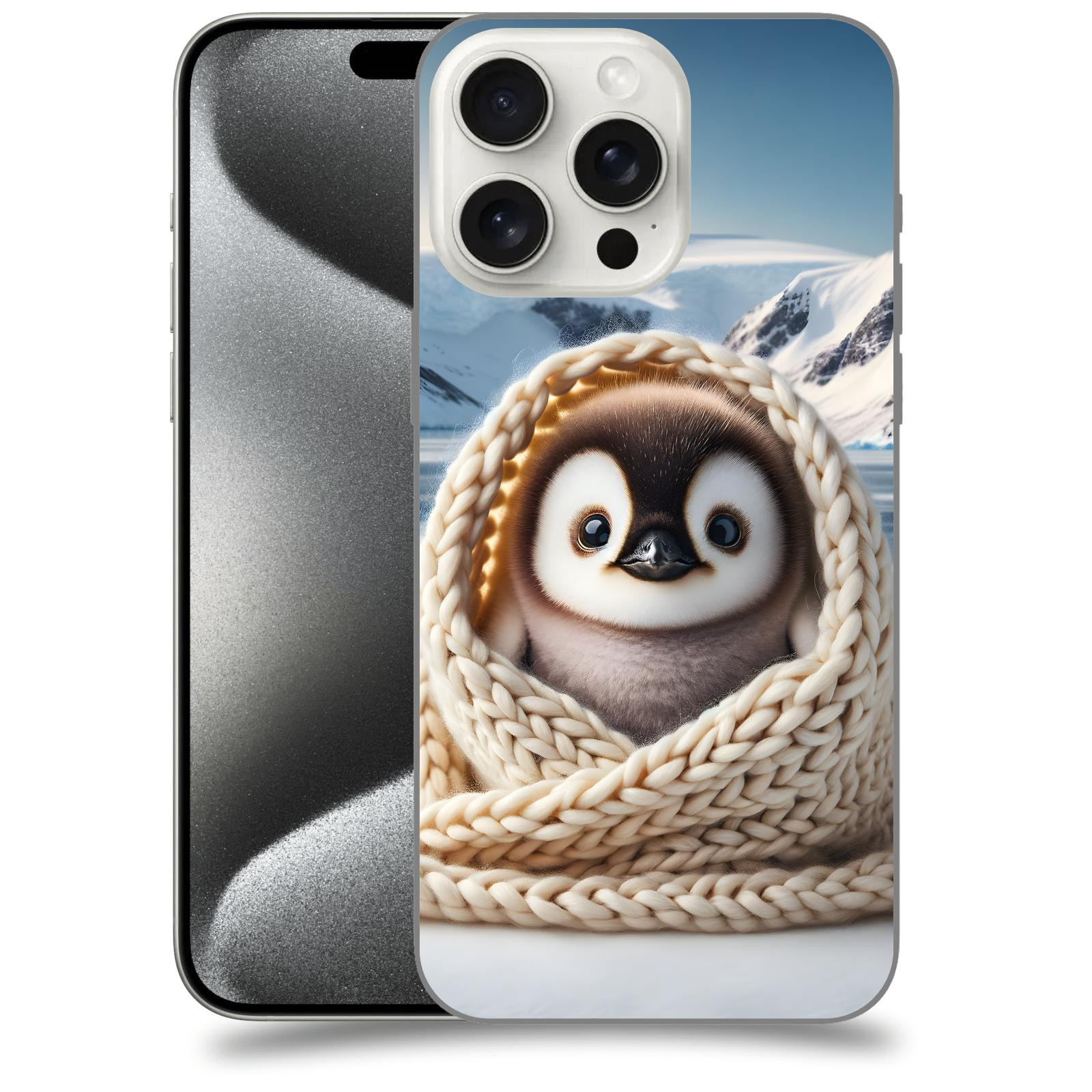 ACOVER Kryt na mobil Apple iPhone 15 pro max - Tučňák