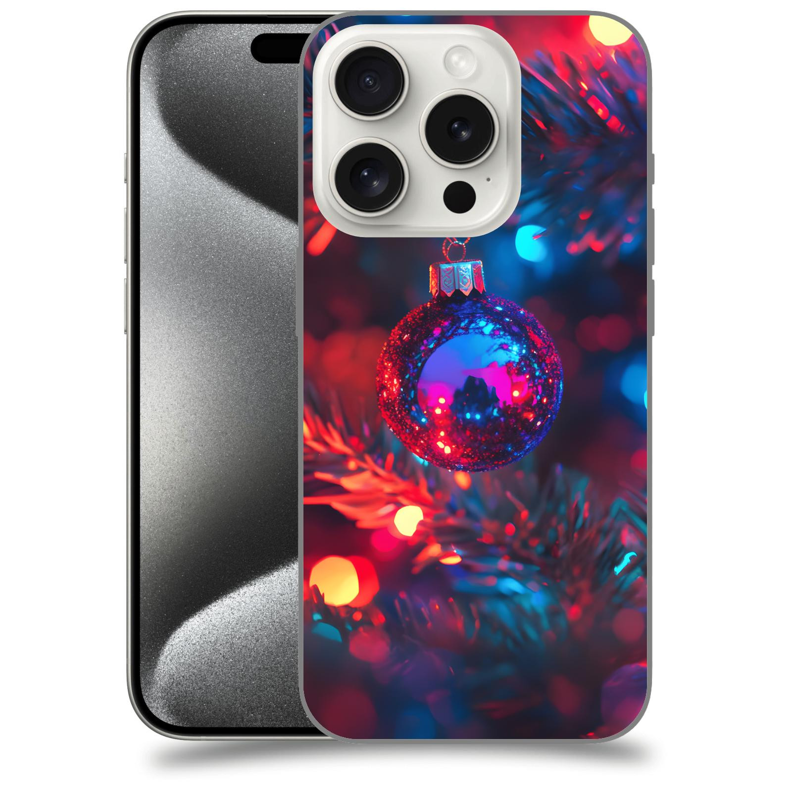 ACOVER Kryt na mobil Apple iPhone 15 pro - Vánoční ozdoba