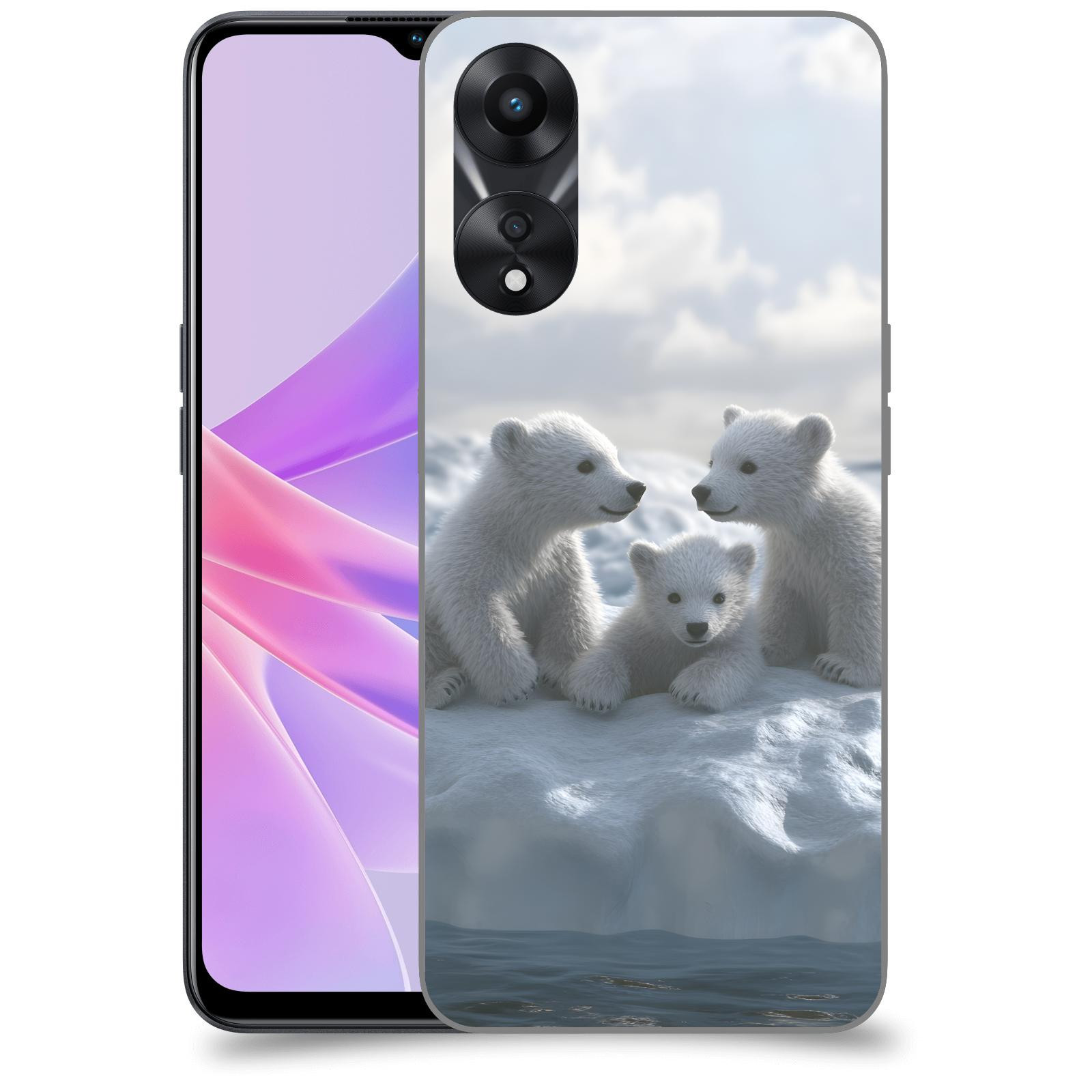 ACOVER Kryt na mobil OPPO A78 5G - Medvíďata