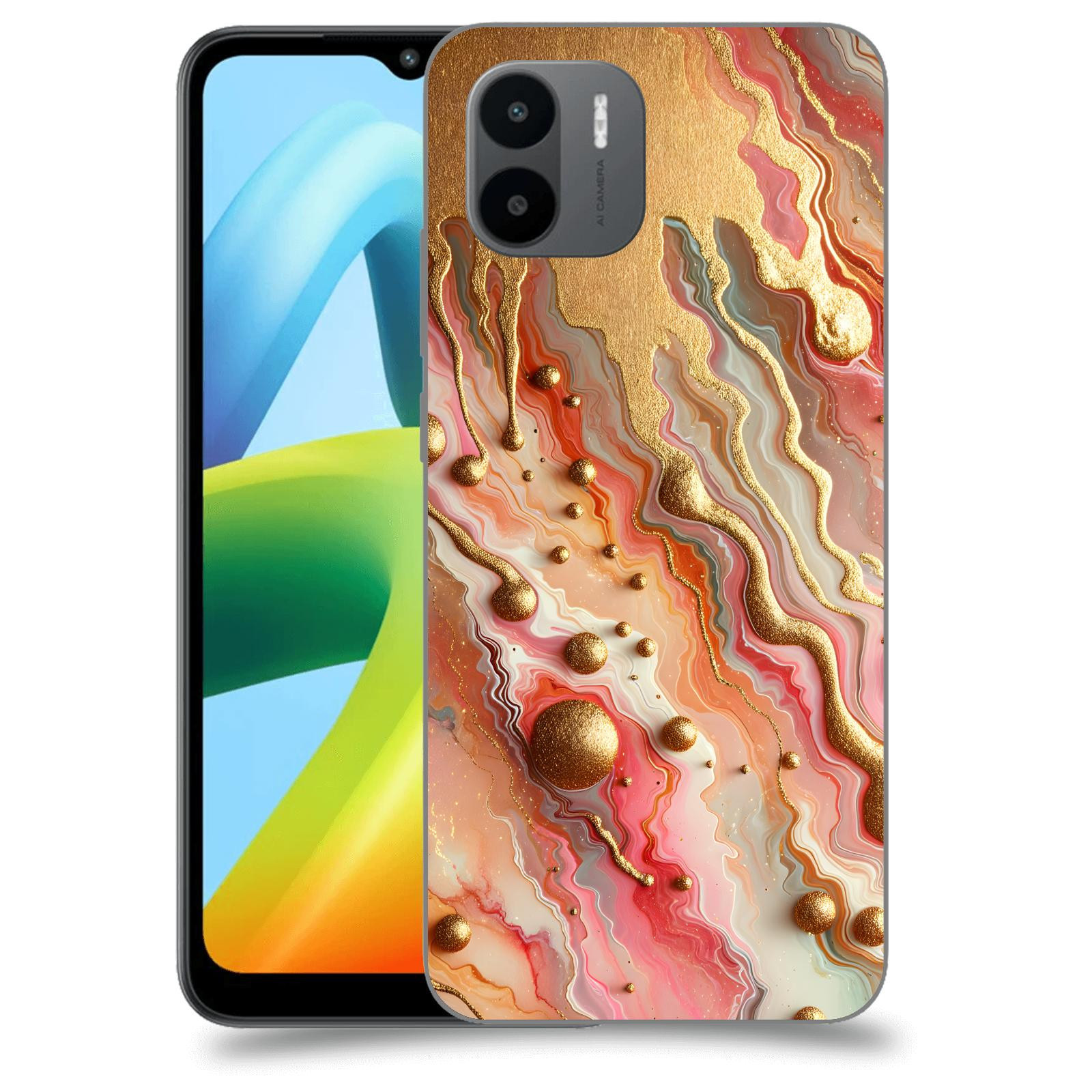 ACOVER Kryt na mobil Xiaomi Redmi A1+ - Liquid Gold