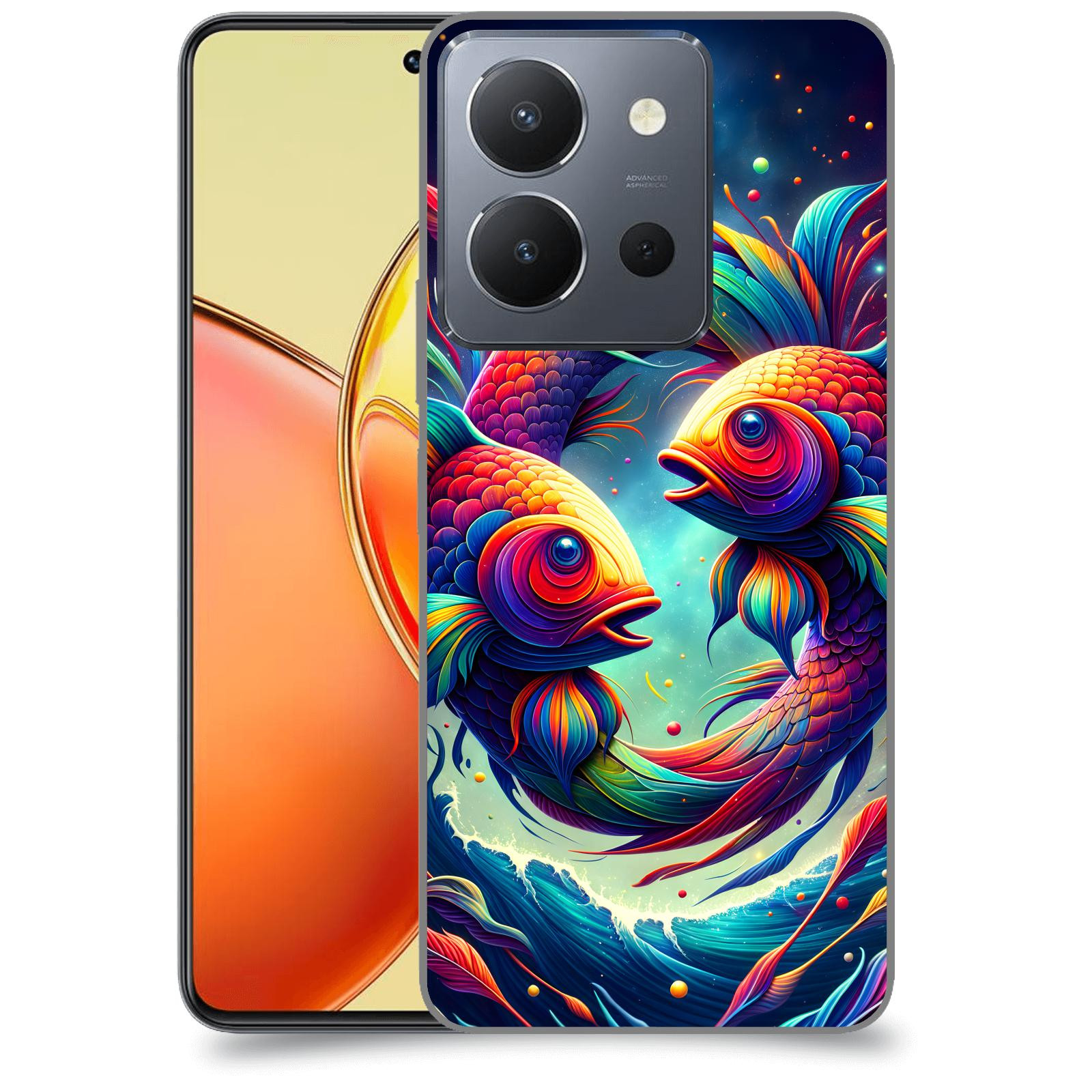 ACOVER Kryt na mobil Vivo Y36 - Ryby