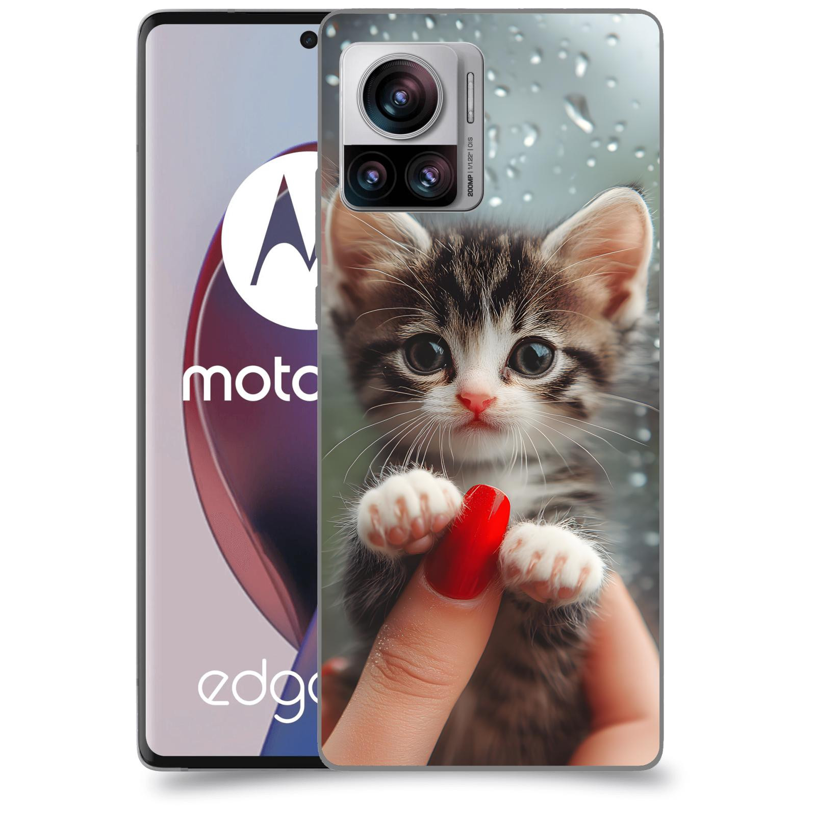 ACOVER Kryt na mobil Motorola Edge 30 Ultra - Koťátko 2
