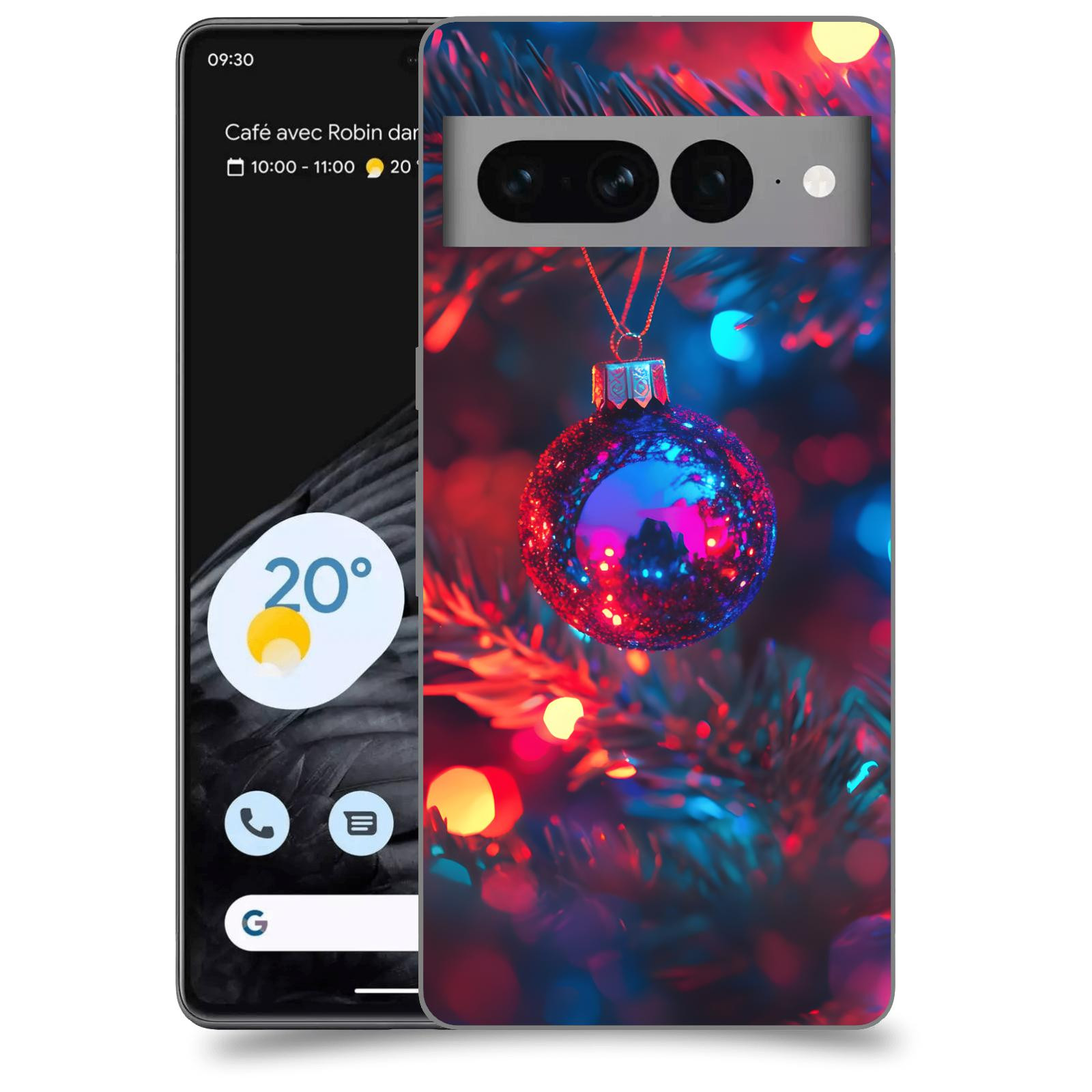 ACOVER Kryt na mobil Google pixel 7 pro - Vánoční ozdoba