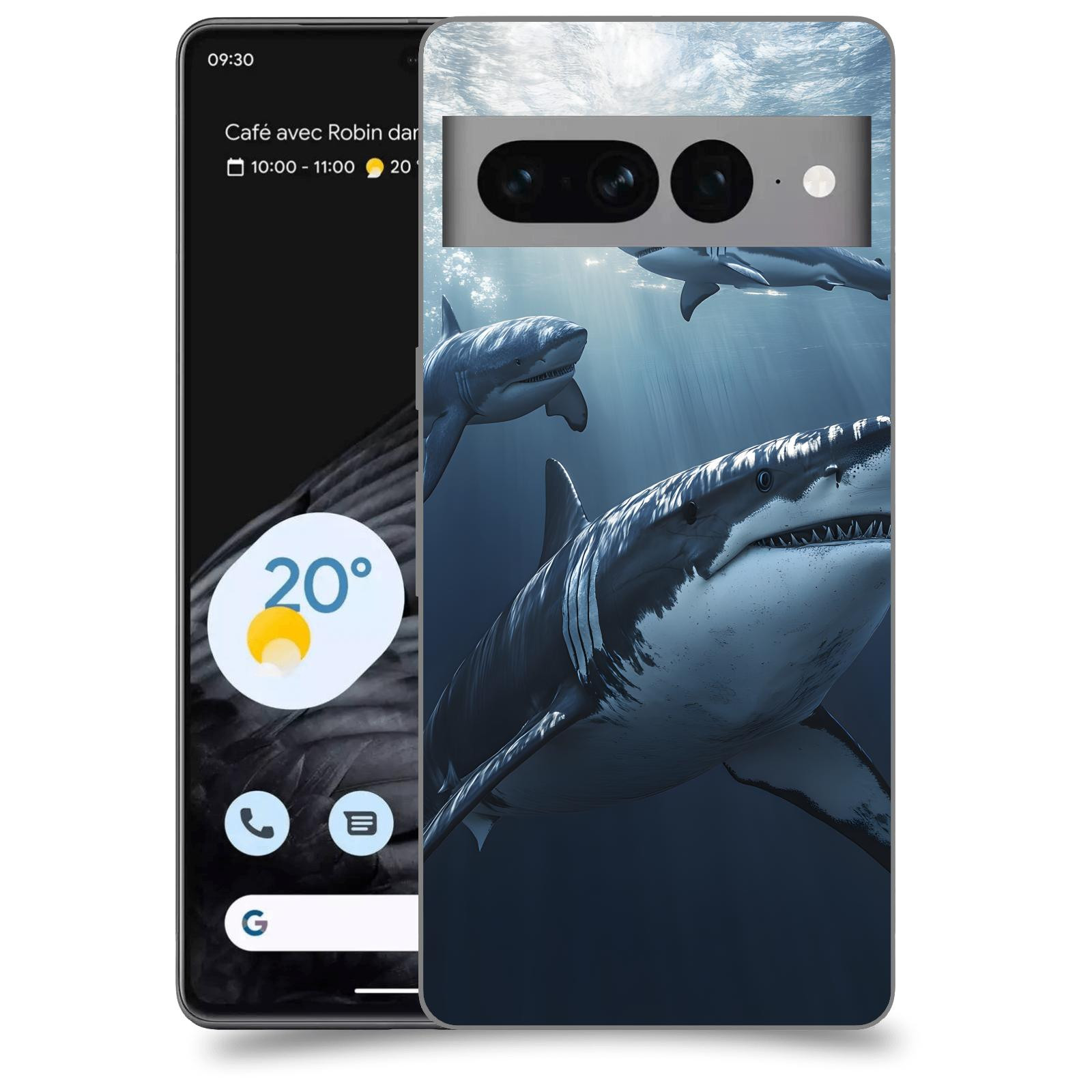 ACOVER Kryt na mobil Google pixel 7 pro - Žraloci