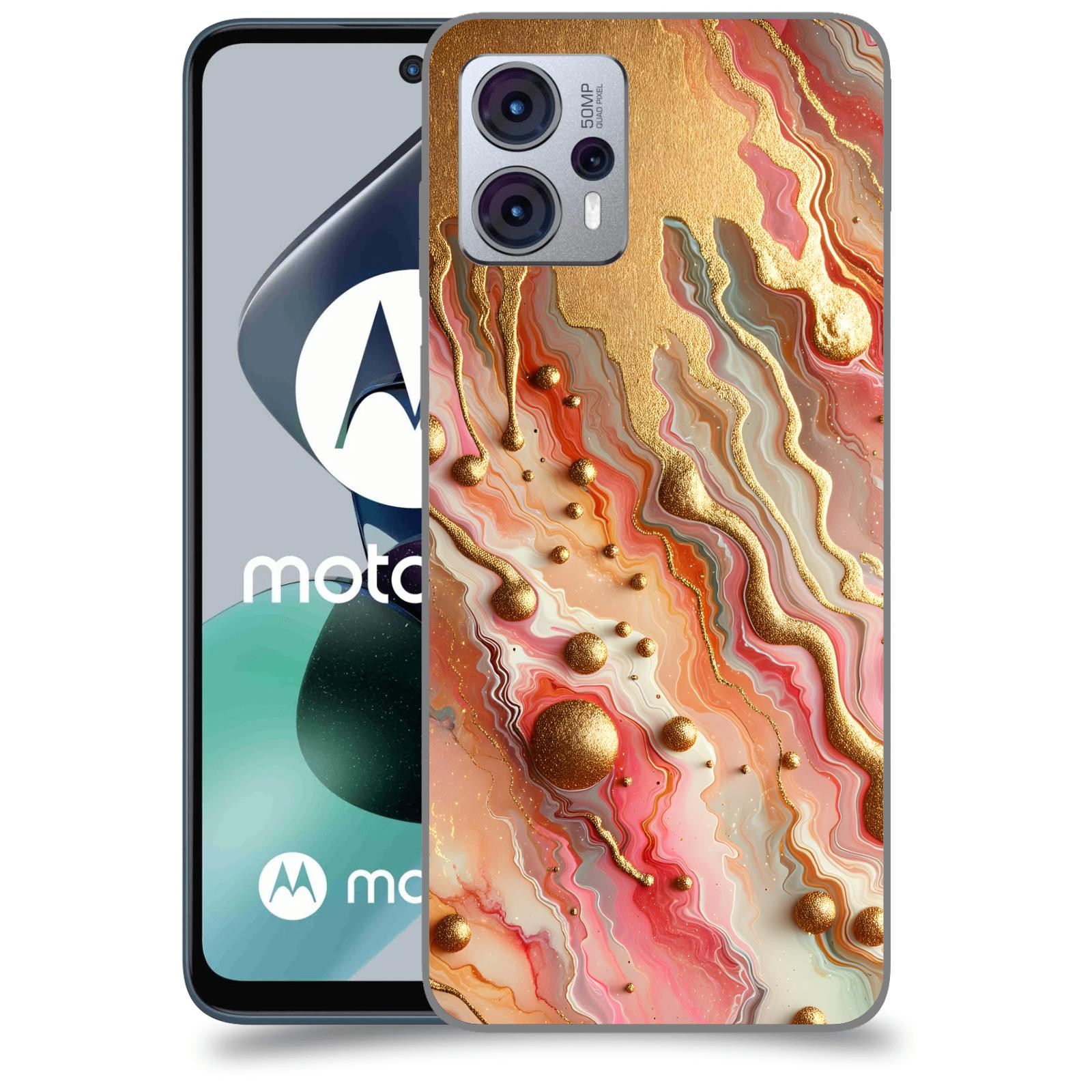 ACOVER Kryt na mobil Motorola Moto G23 - Liquid Gold