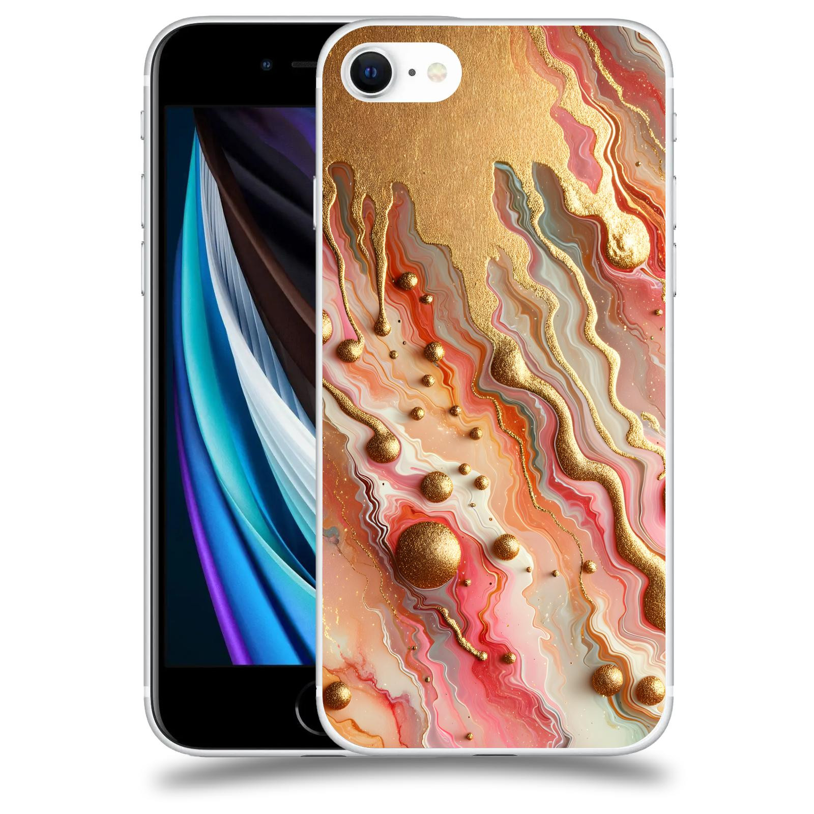 ACOVER Kryt na mobil Apple iPhone SE 2020 - Liquid Gold