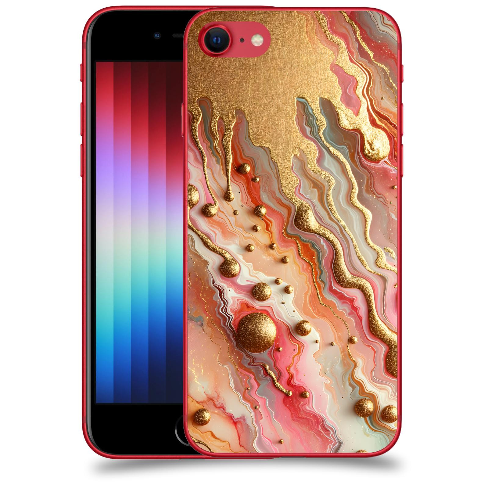 ACOVER Kryt na mobil Apple iPhone SE 2022 - Liquid Gold