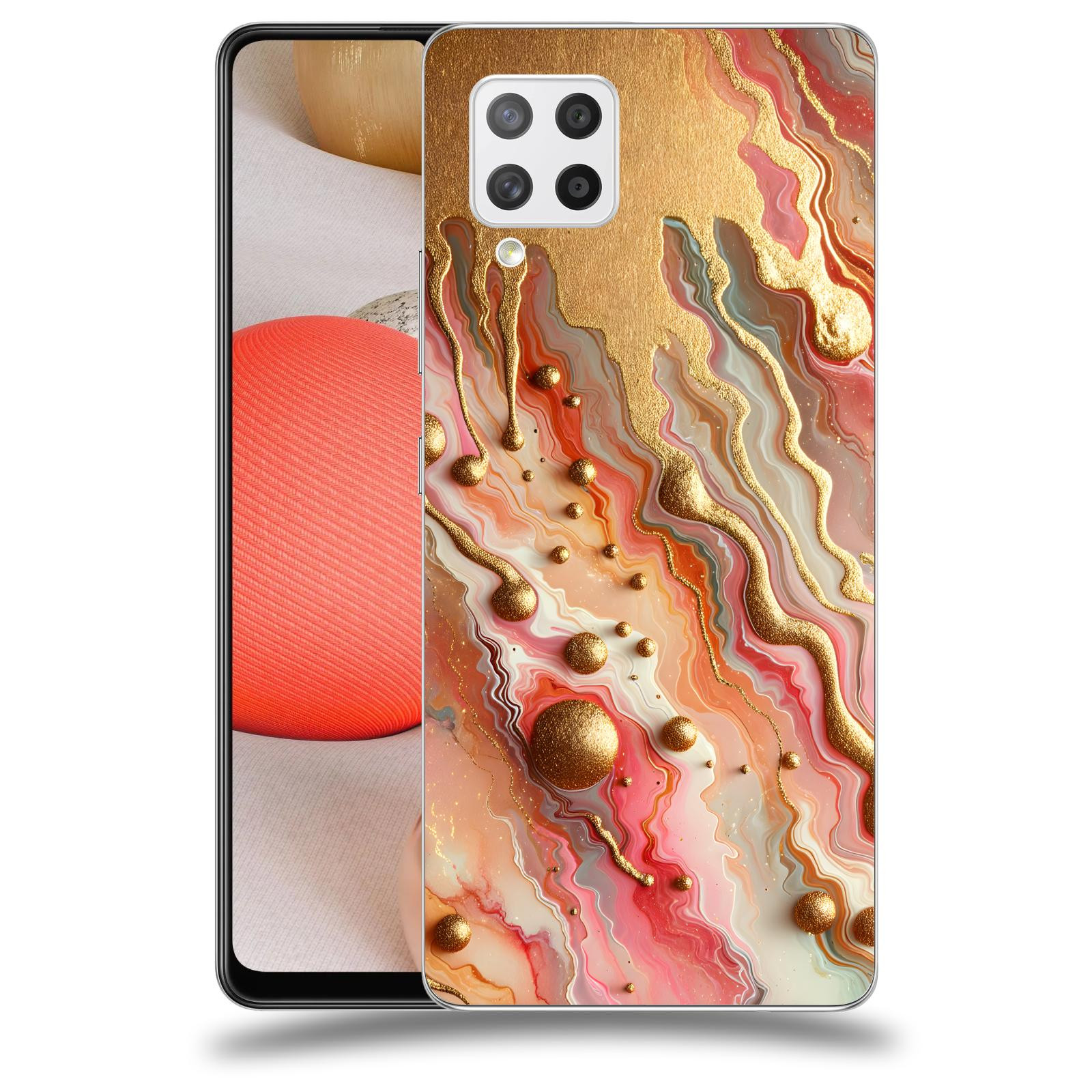 ACOVER Kryt na mobil Samsung Galaxy A42 A426B - Liquid Gold