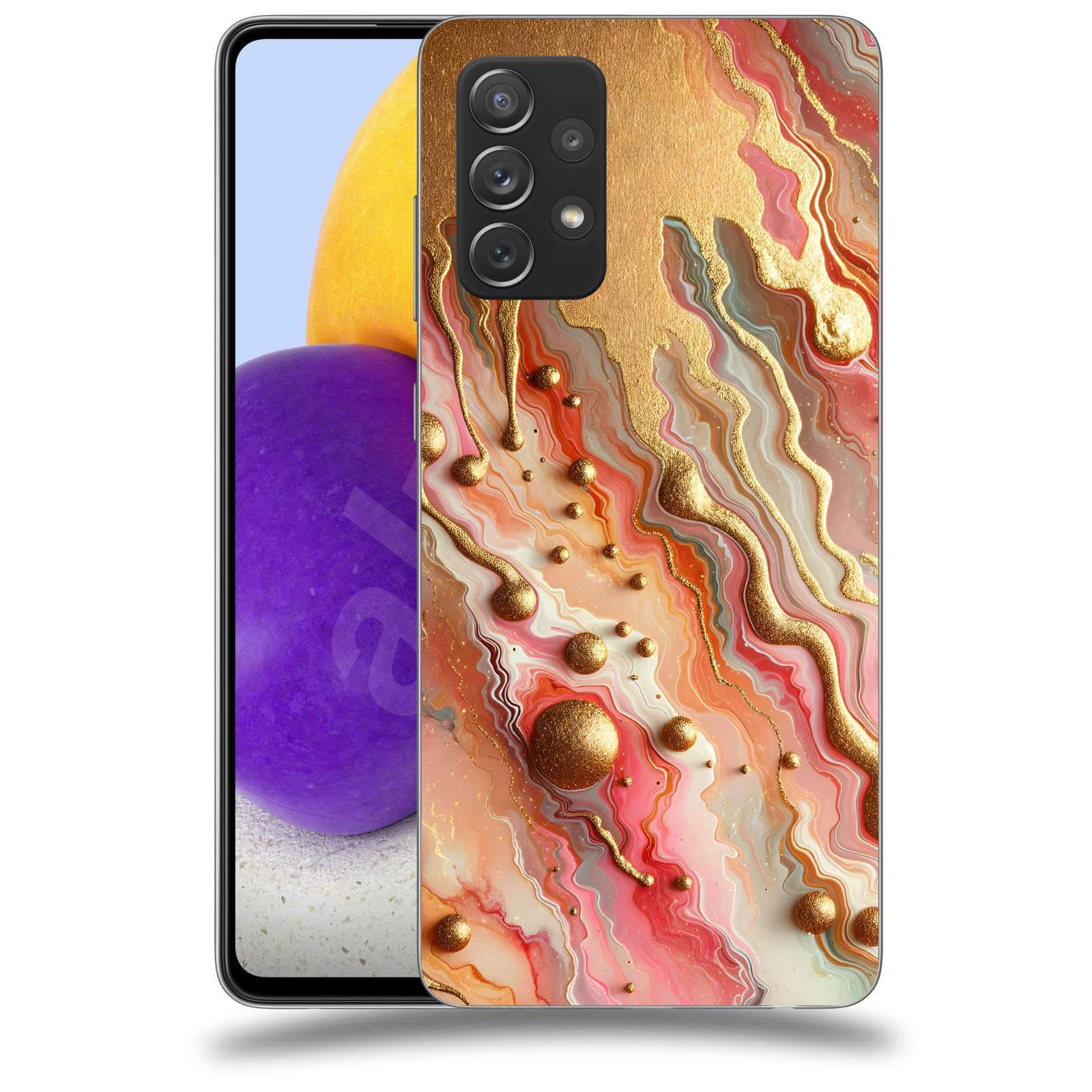 ACOVER Kryt na mobil Samsung Galaxy A73 5G - Liquid Gold