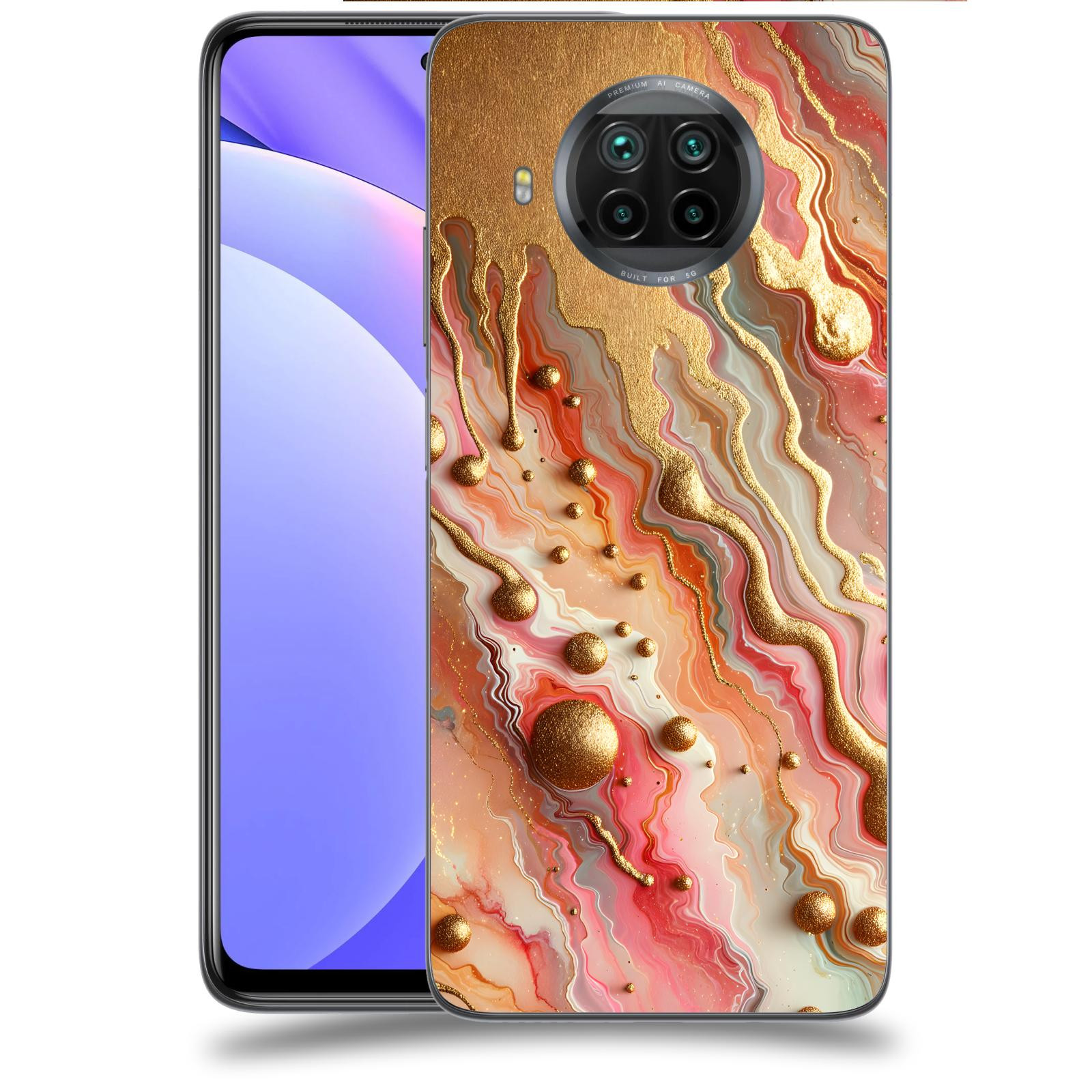 ACOVER Kryt na mobil Xiaomi Mi 10T Lite - Liquid Gold