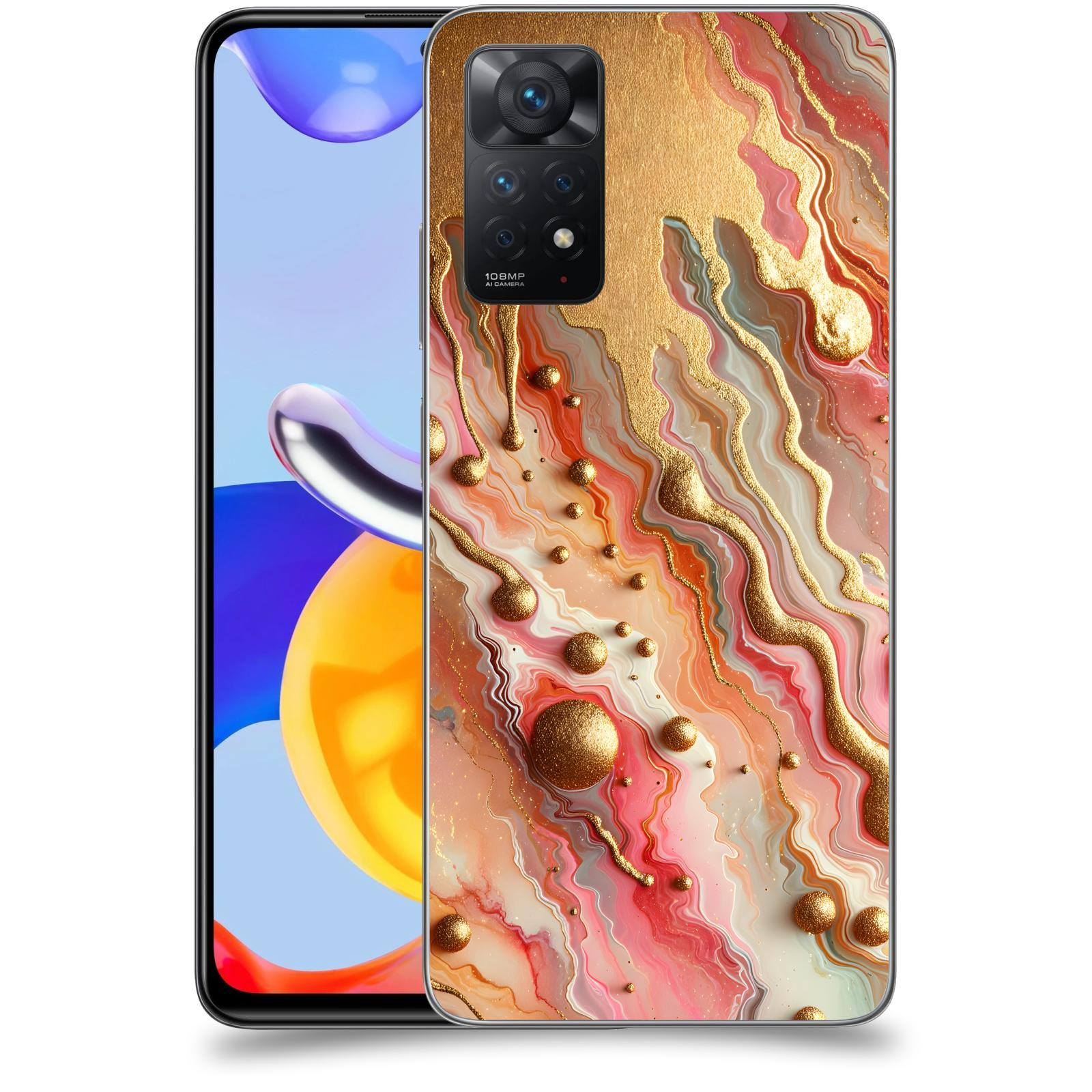 ACOVER Kryt na mobil Xiaomi Redmi Note 11 Pro - Liquid Gold