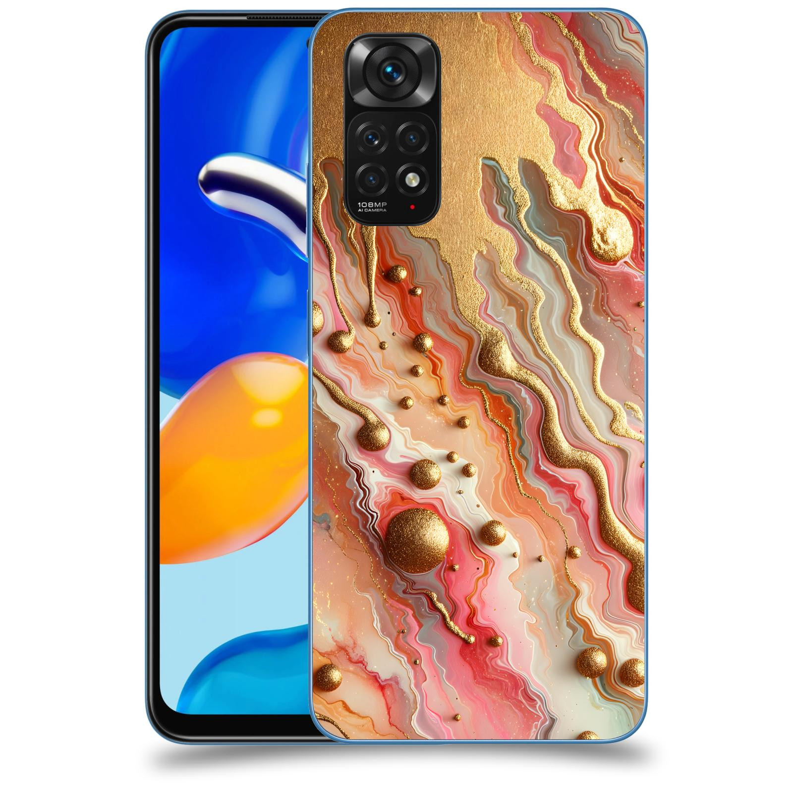 ACOVER Kryt na mobil Xiaomi Redmi Note 11S - Liquid Gold