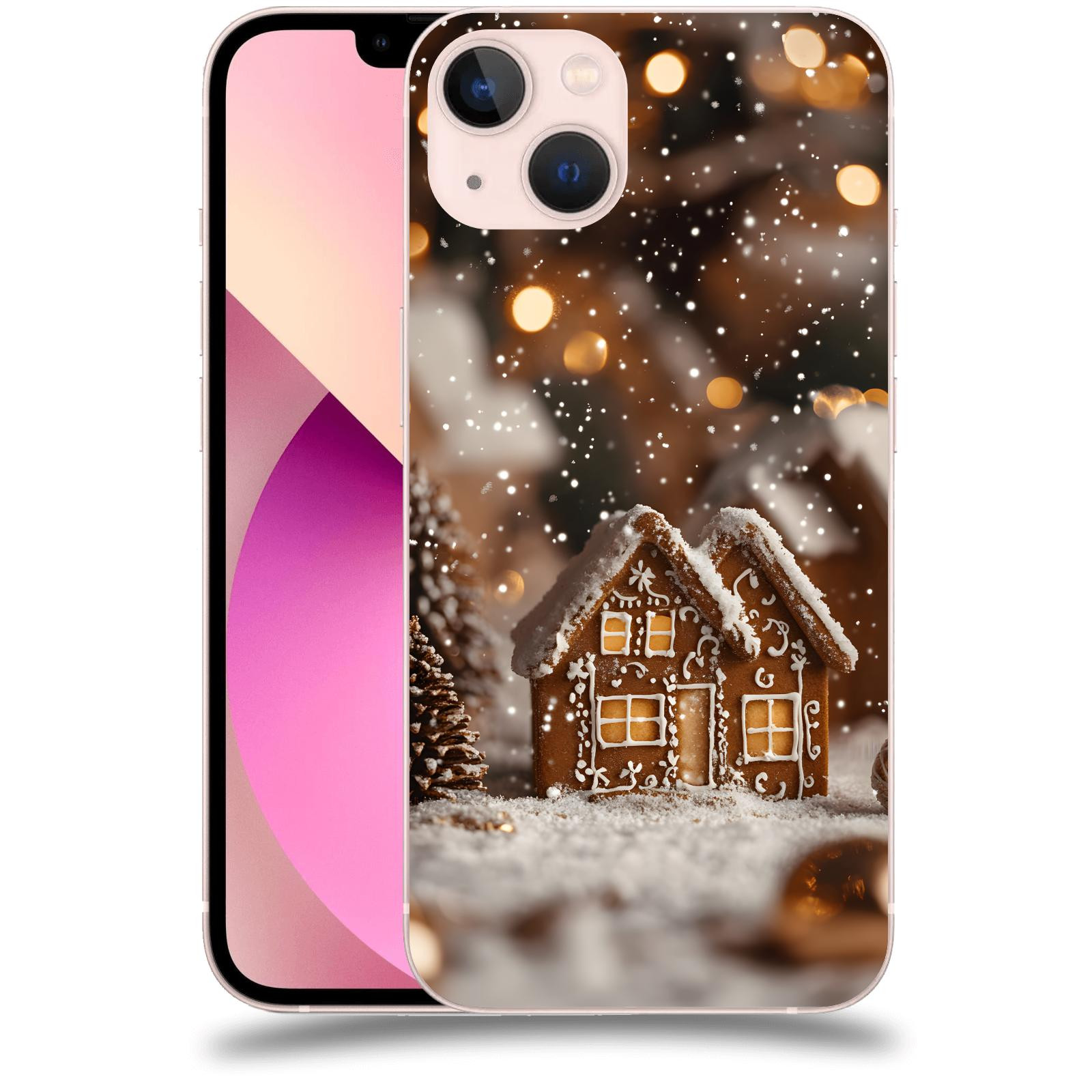 ACOVER Kryt na mobil Apple iPhone 13 - Perníková chaloupka