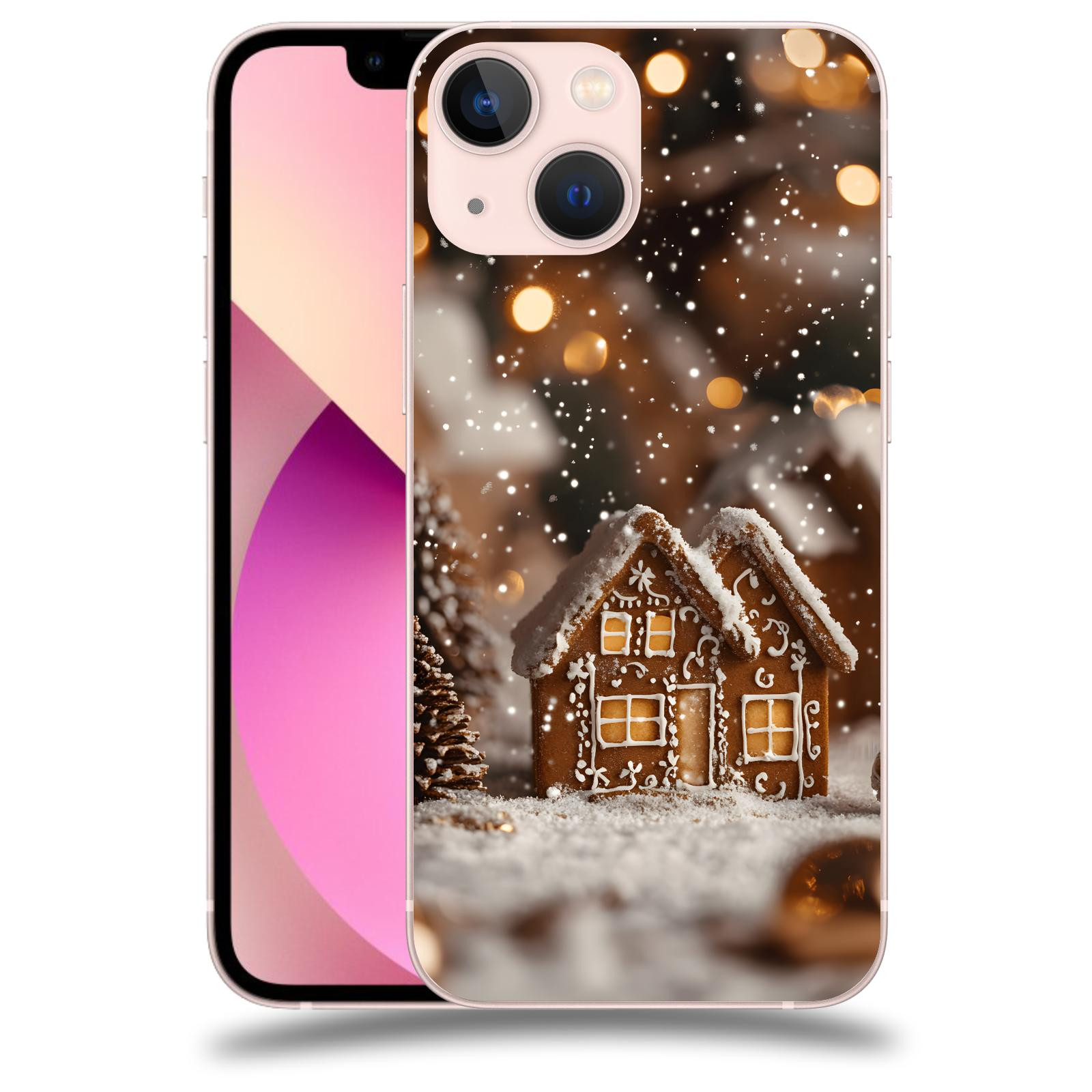 ACOVER Kryt na mobil Apple iPhone 13 mini - Perníková chaloupka