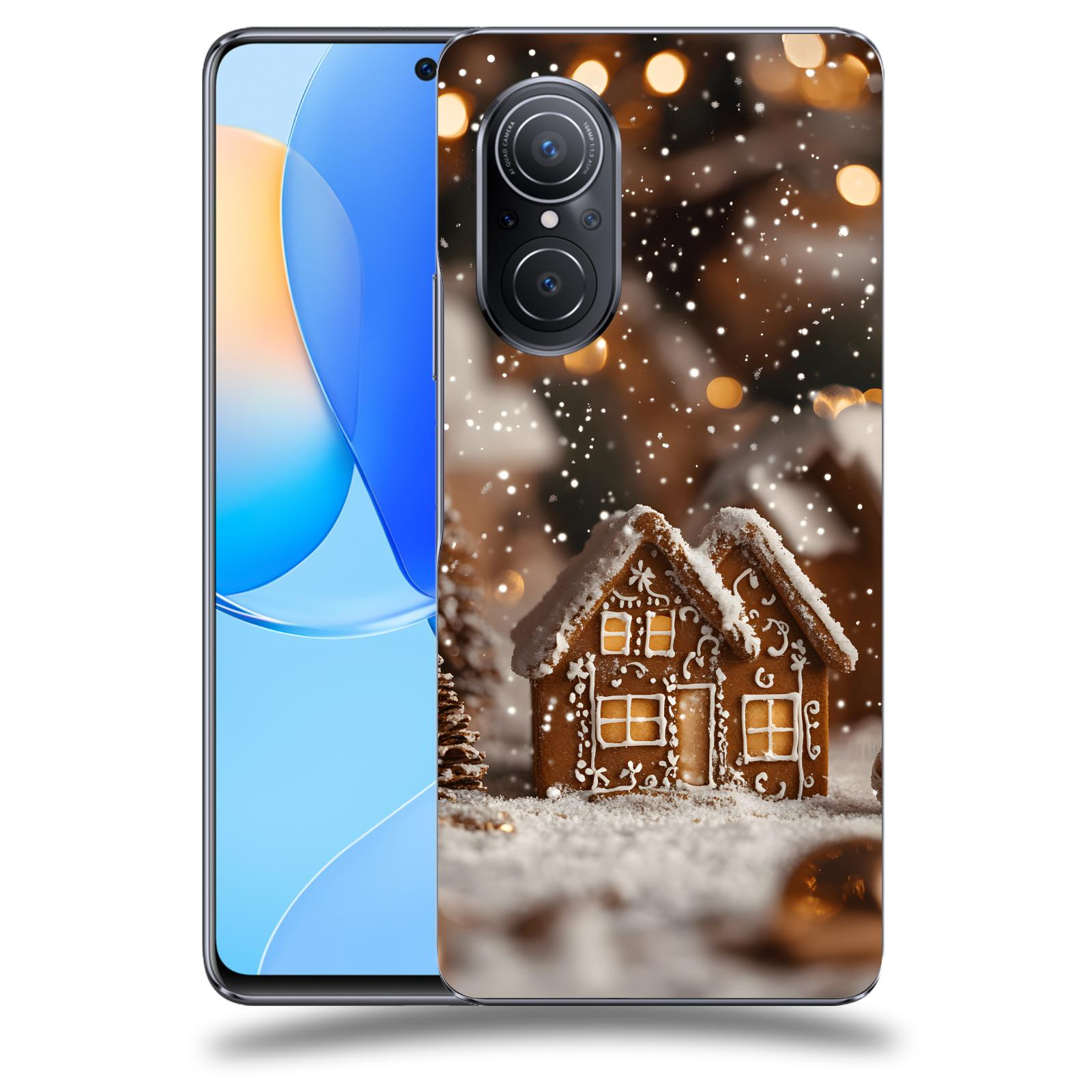 ACOVER Kryt na mobil Huawei Nova 9 SE - Perníková chaloupka