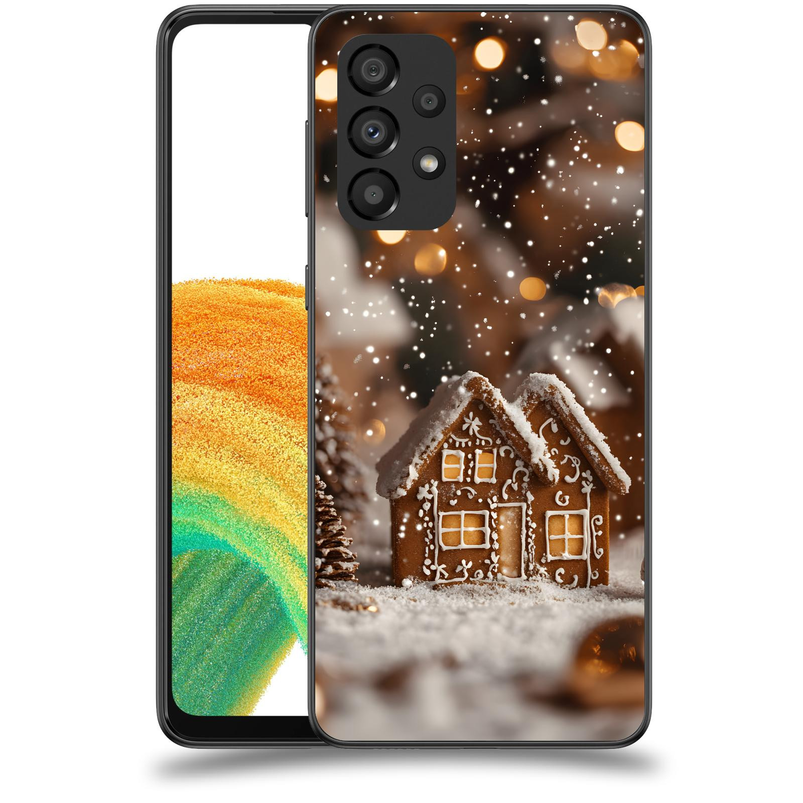 ACOVER Kryt na mobil Samsung Galaxy A33 5G A336 - Perníková chaloupka
