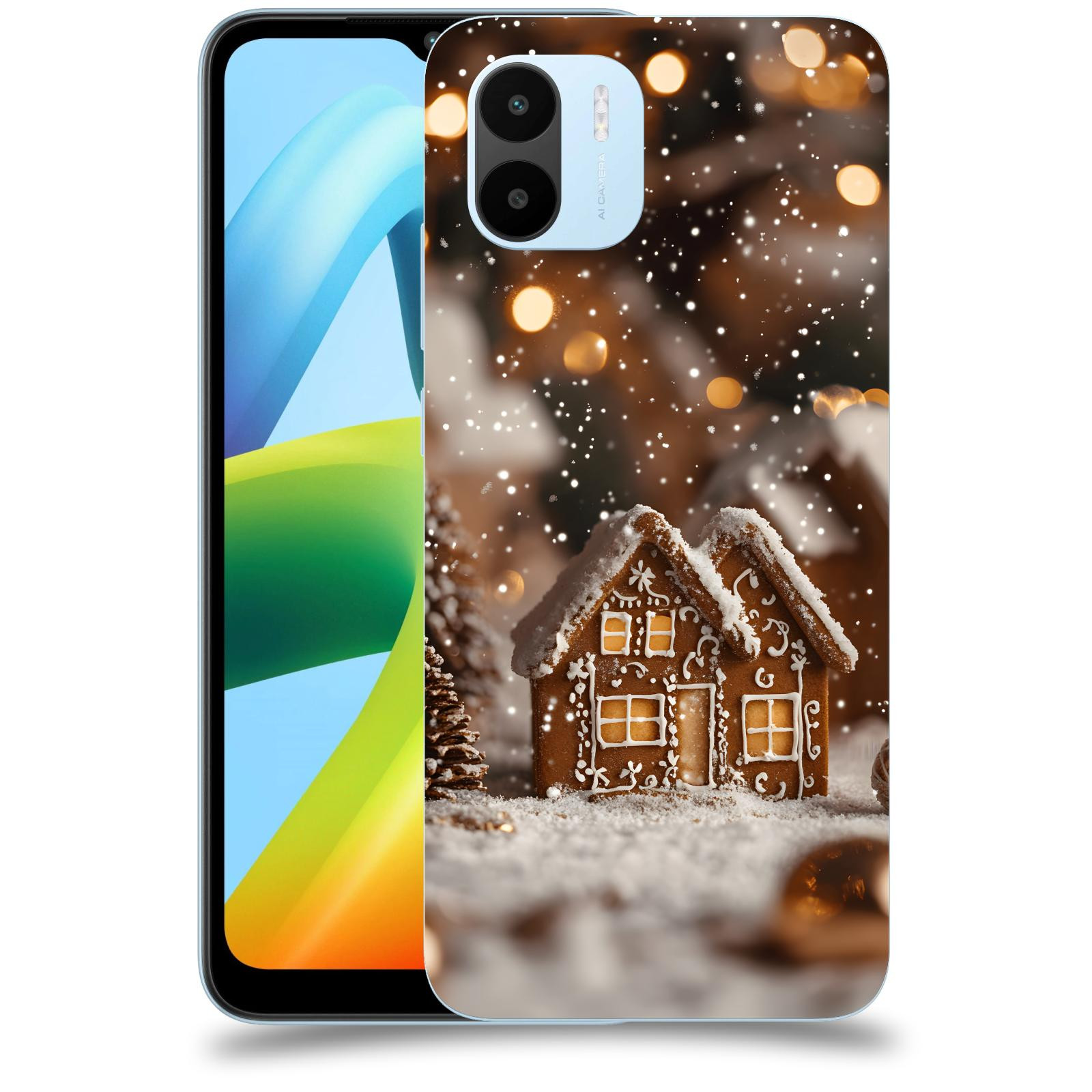 ACOVER Kryt na mobil Xiaomi Redmi A1 - Perníková chaloupka