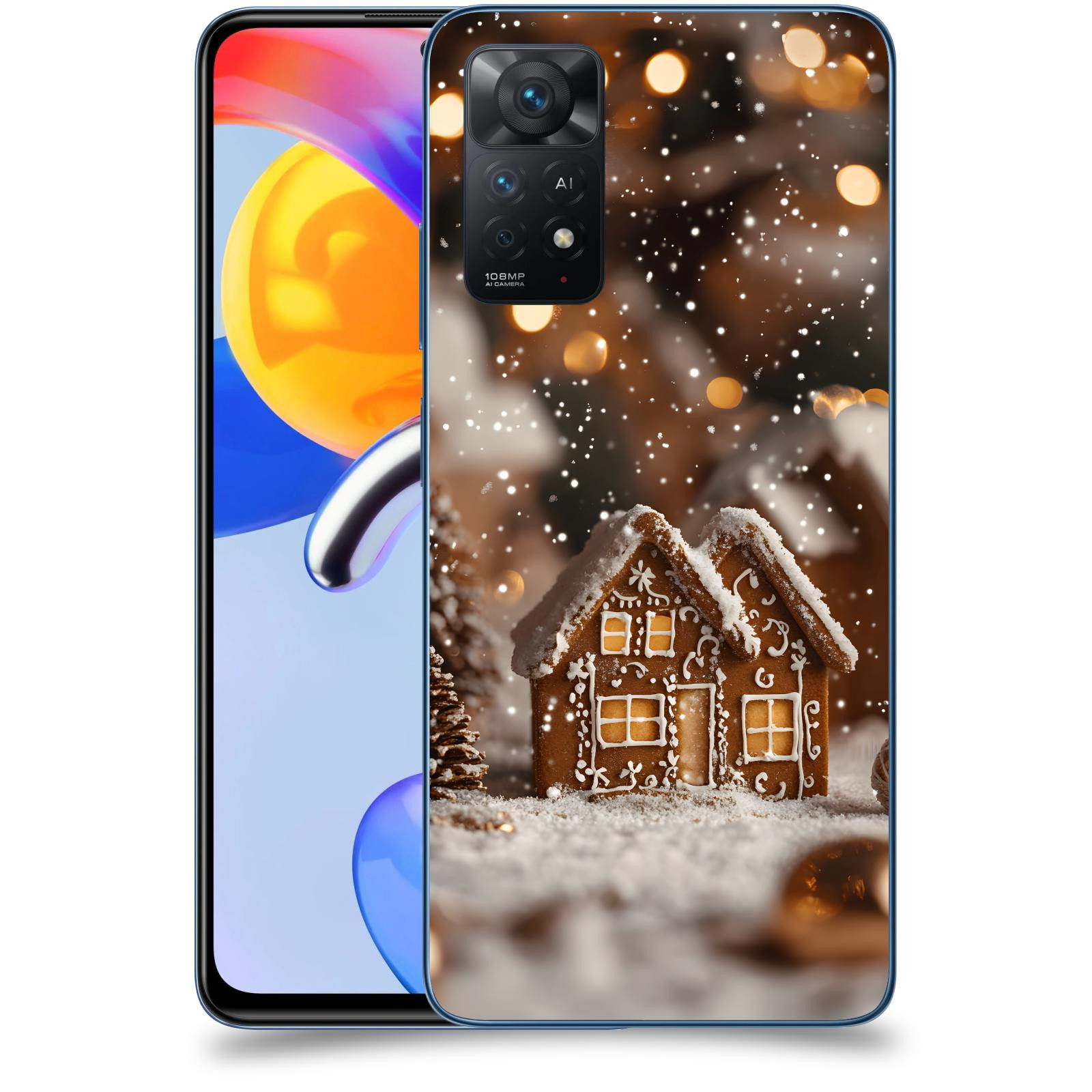 ACOVER Kryt na mobil Xiaomi Redmi Note 11 Pro 5G - Perníková chaloupka