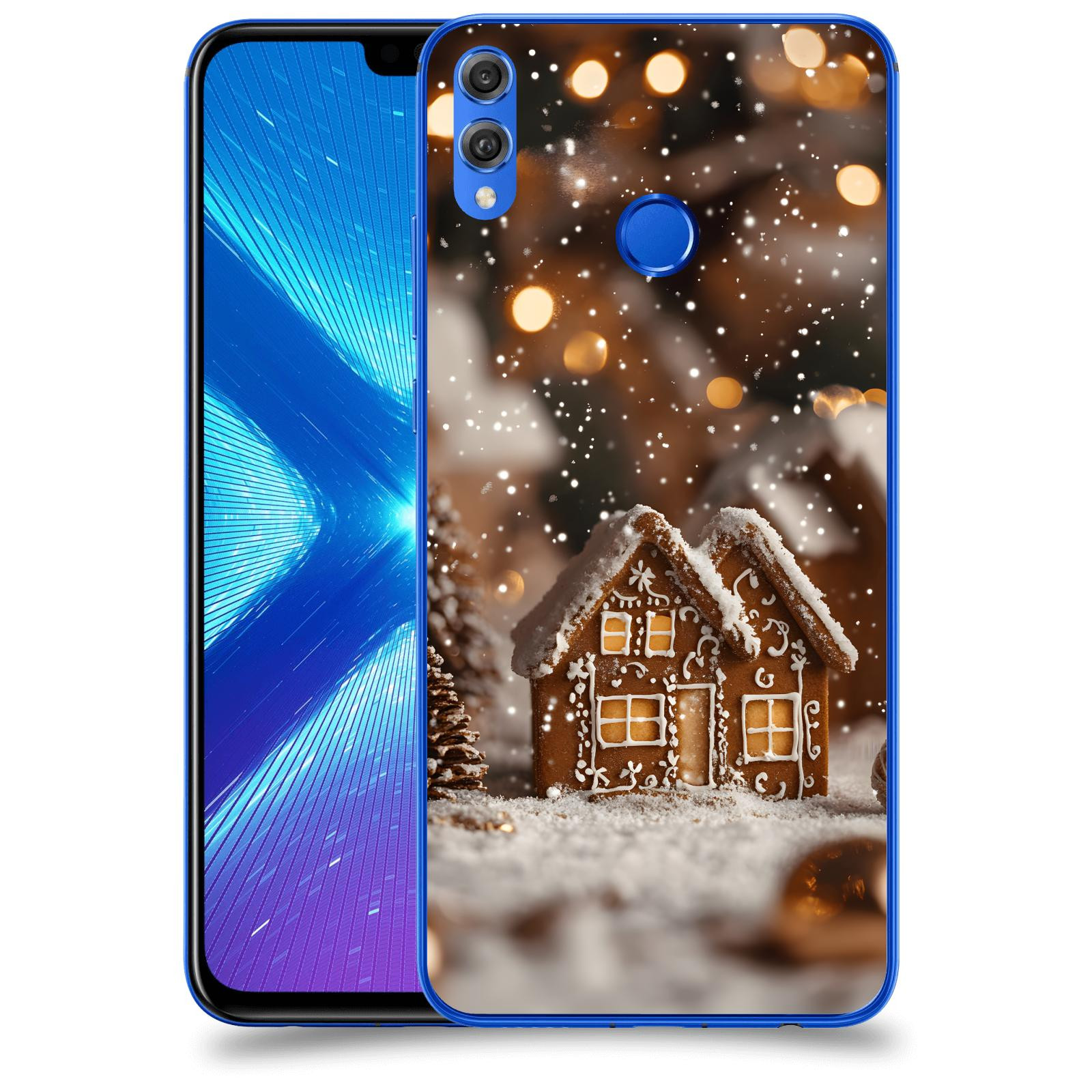 ACOVER Kryt na mobil Honor 8X - Perníková chaloupka