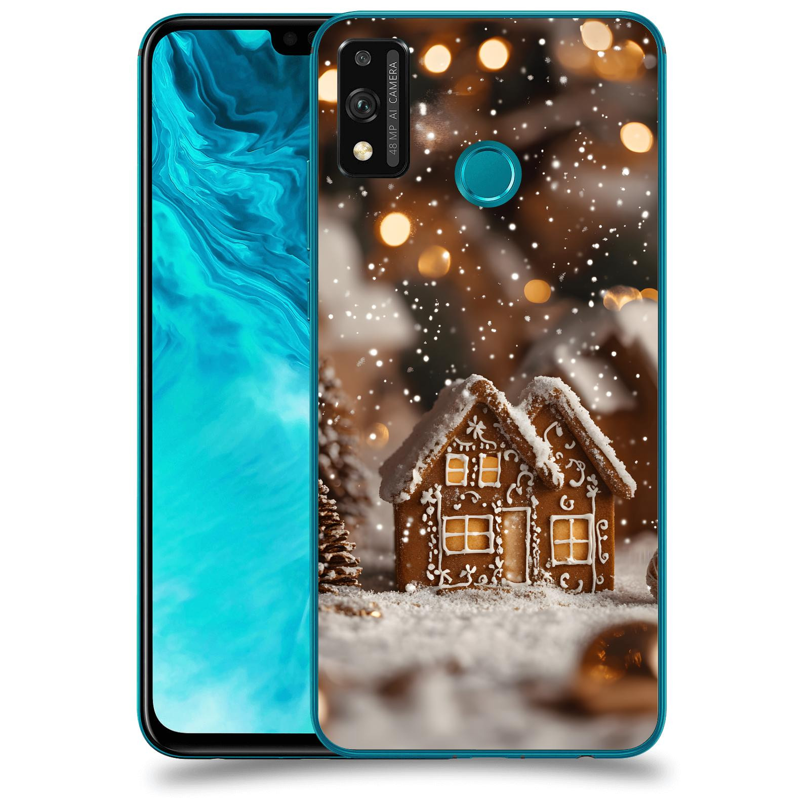 ACOVER Kryt na mobil Honor 9X Lite - Perníková chaloupka