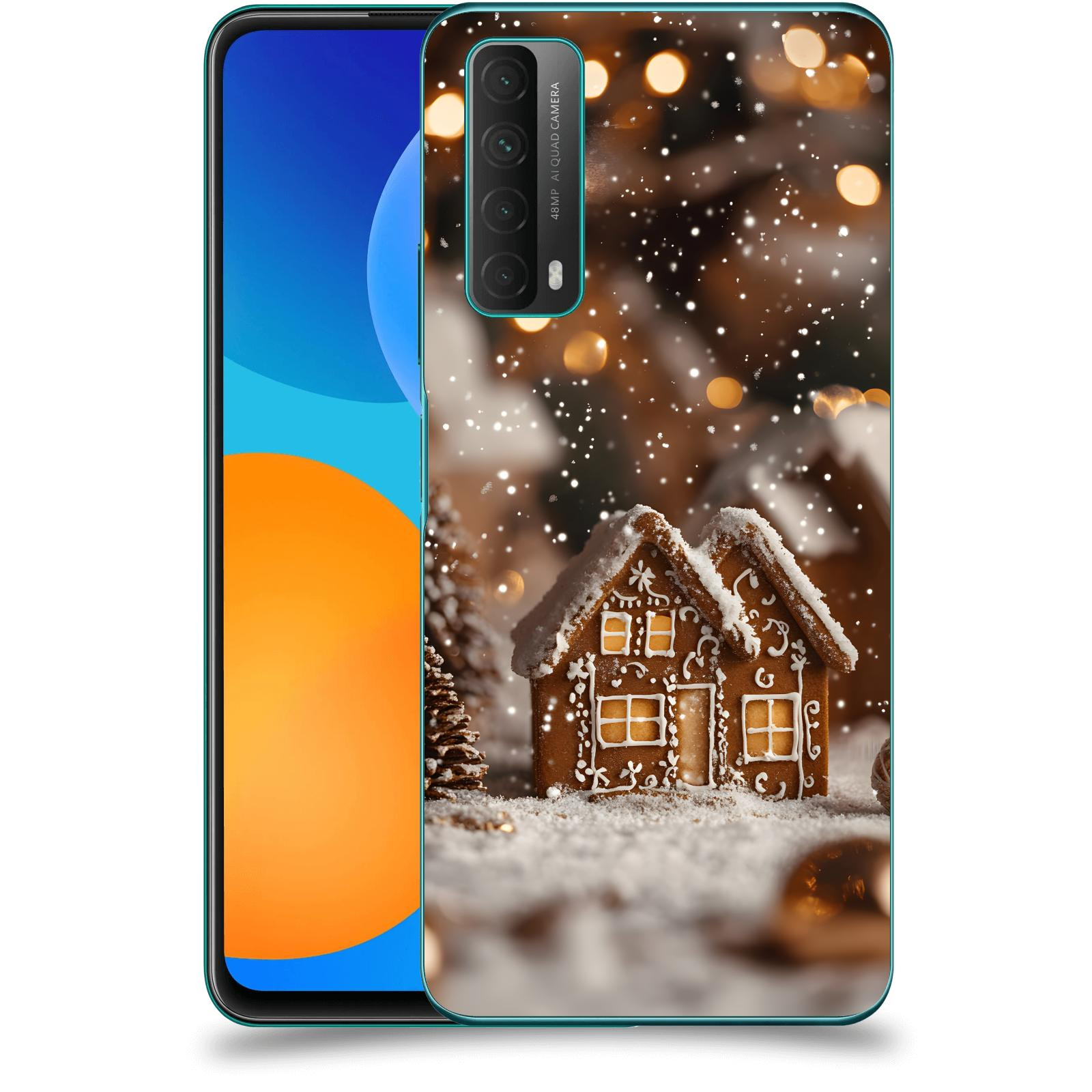 ACOVER Kryt na mobil Huawei P Smart 2021 - Perníková chaloupka