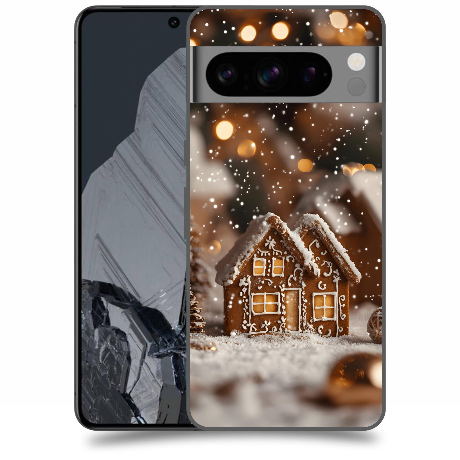 ACOVER Kryt na mobil Google Pixel 8 Pro - Perníková chaloupka