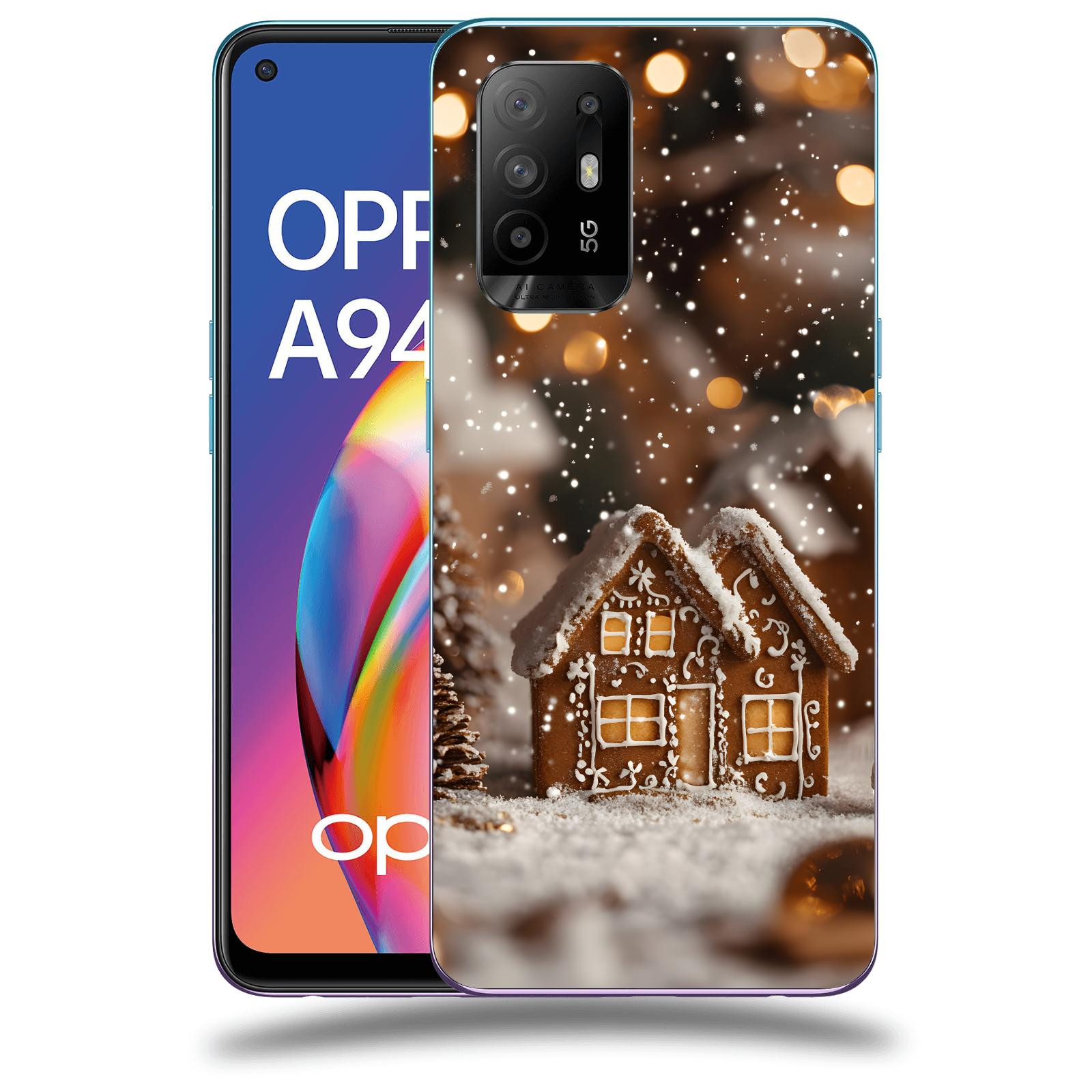 ACOVER Kryt na mobil OPPO A94 5G - Perníková chaloupka