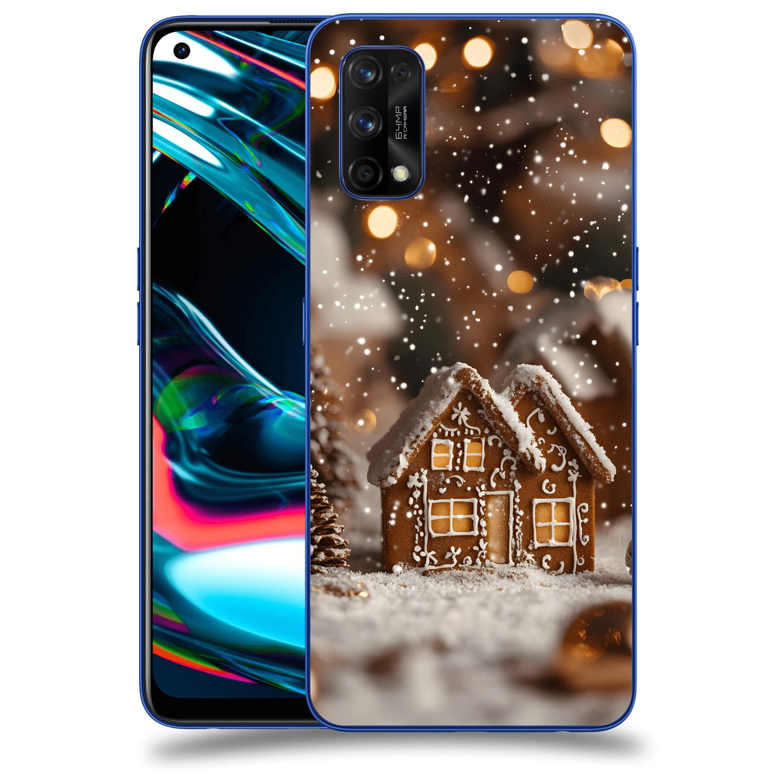 ACOVER Kryt na mobil Realme 7 Pro - Perníková chaloupka