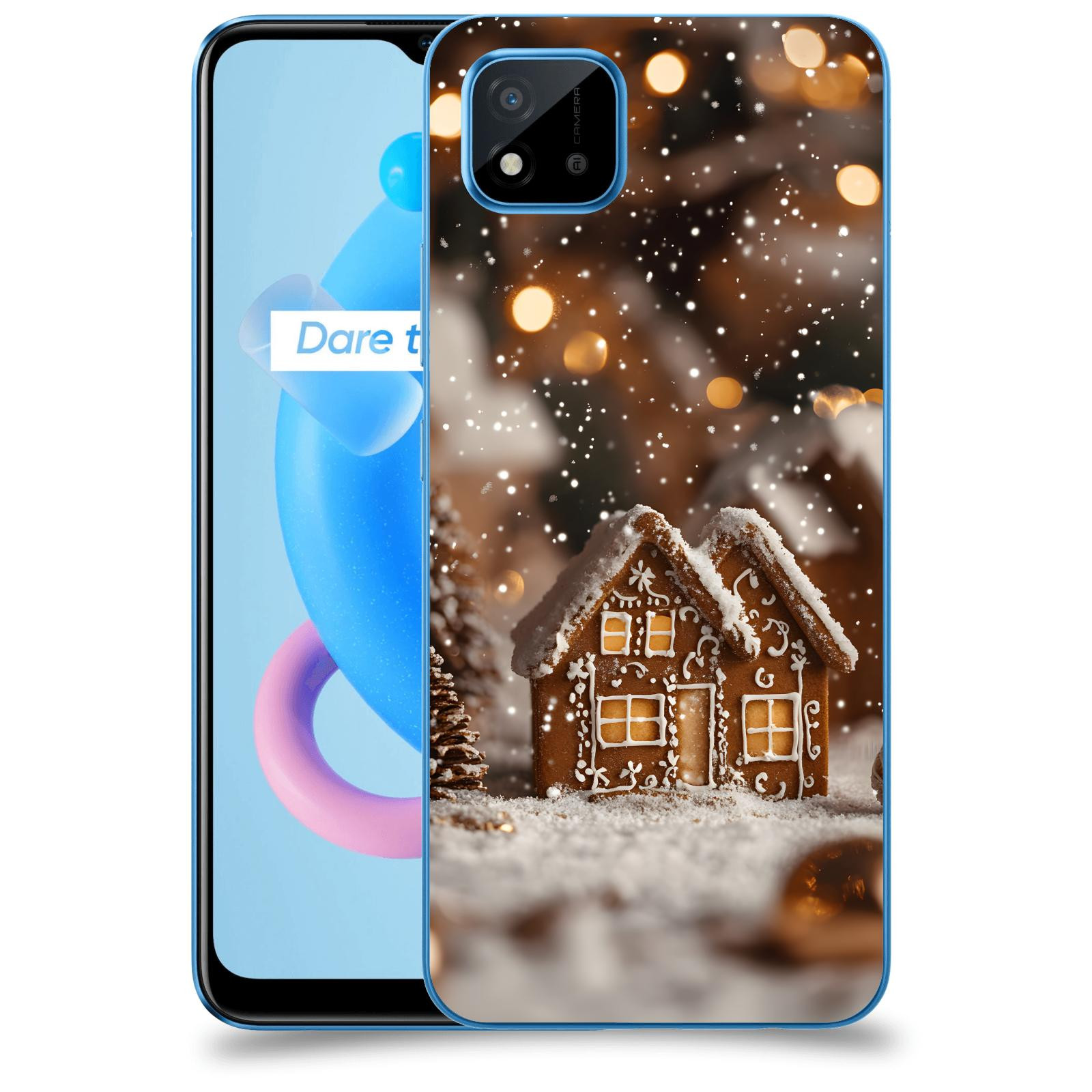 ACOVER Kryt na mobil Realme C11 (2021) - Perníková chaloupka
