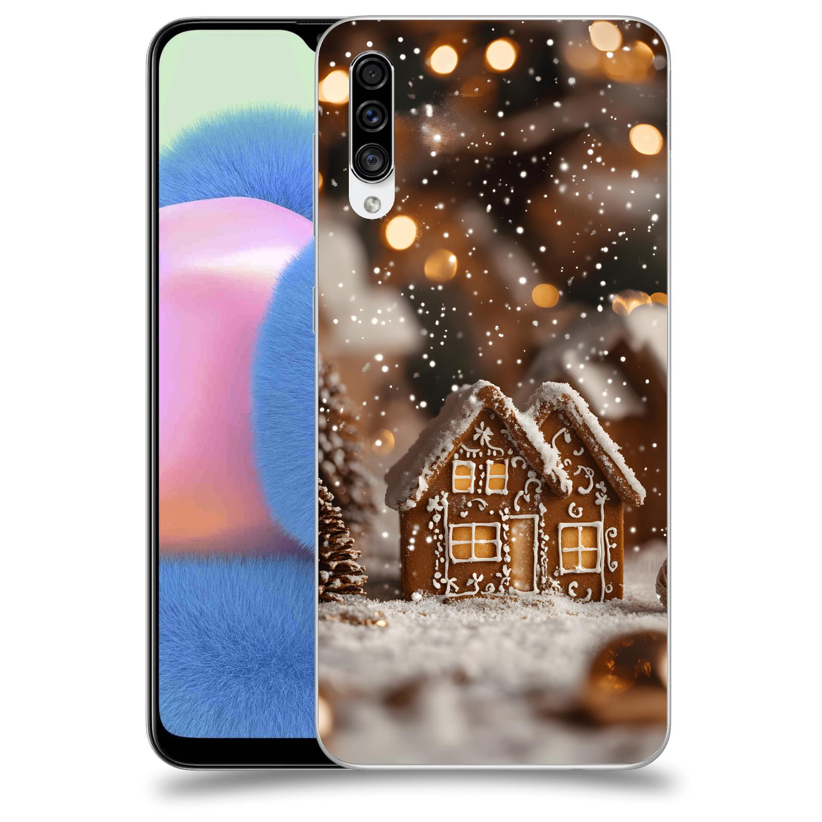 ACOVER Kryt na mobil Samsung Galaxy A30s A307F - Perníková chaloupka