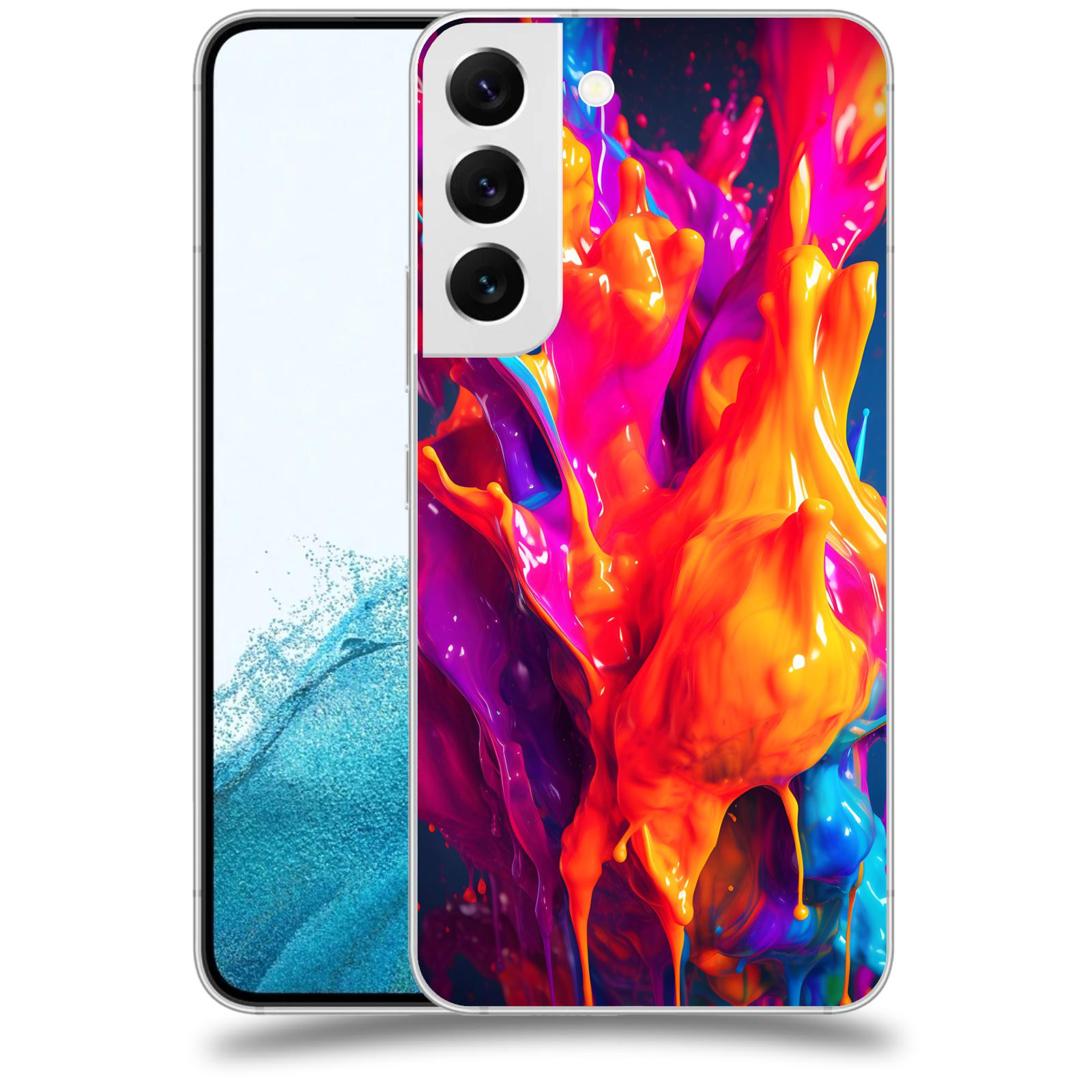 ACOVER Kryt na mobil Samsung Galaxy S22 5G - Beautiful Liquid I