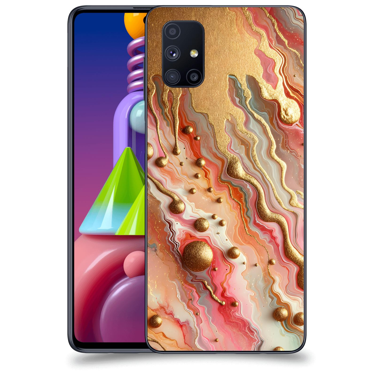 ACOVER Kryt na mobil Samsung Galaxy M51 M515F - Liquid Gold