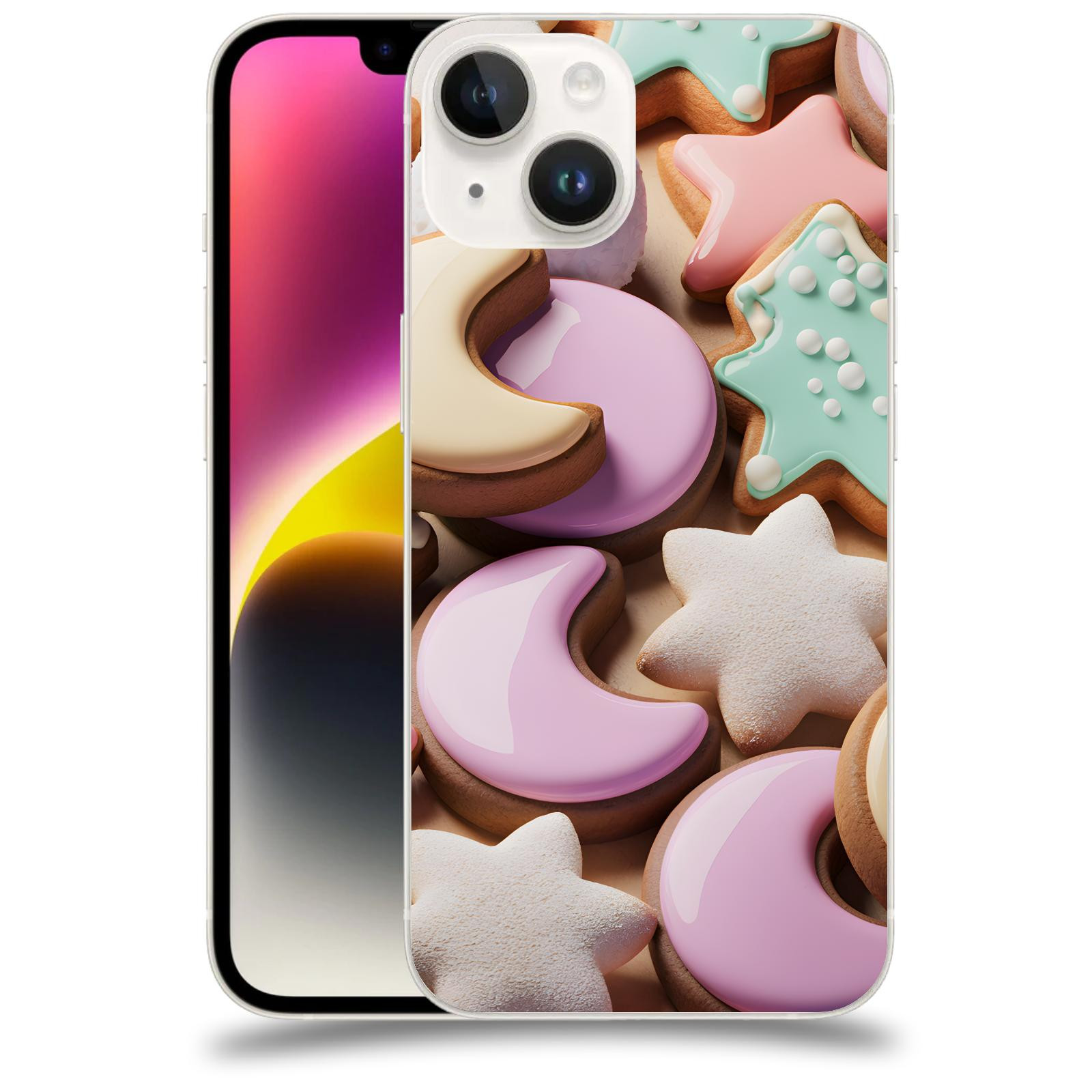 ACOVER Kryt na mobil Apple iPhone 14 - Vánoční cukroví