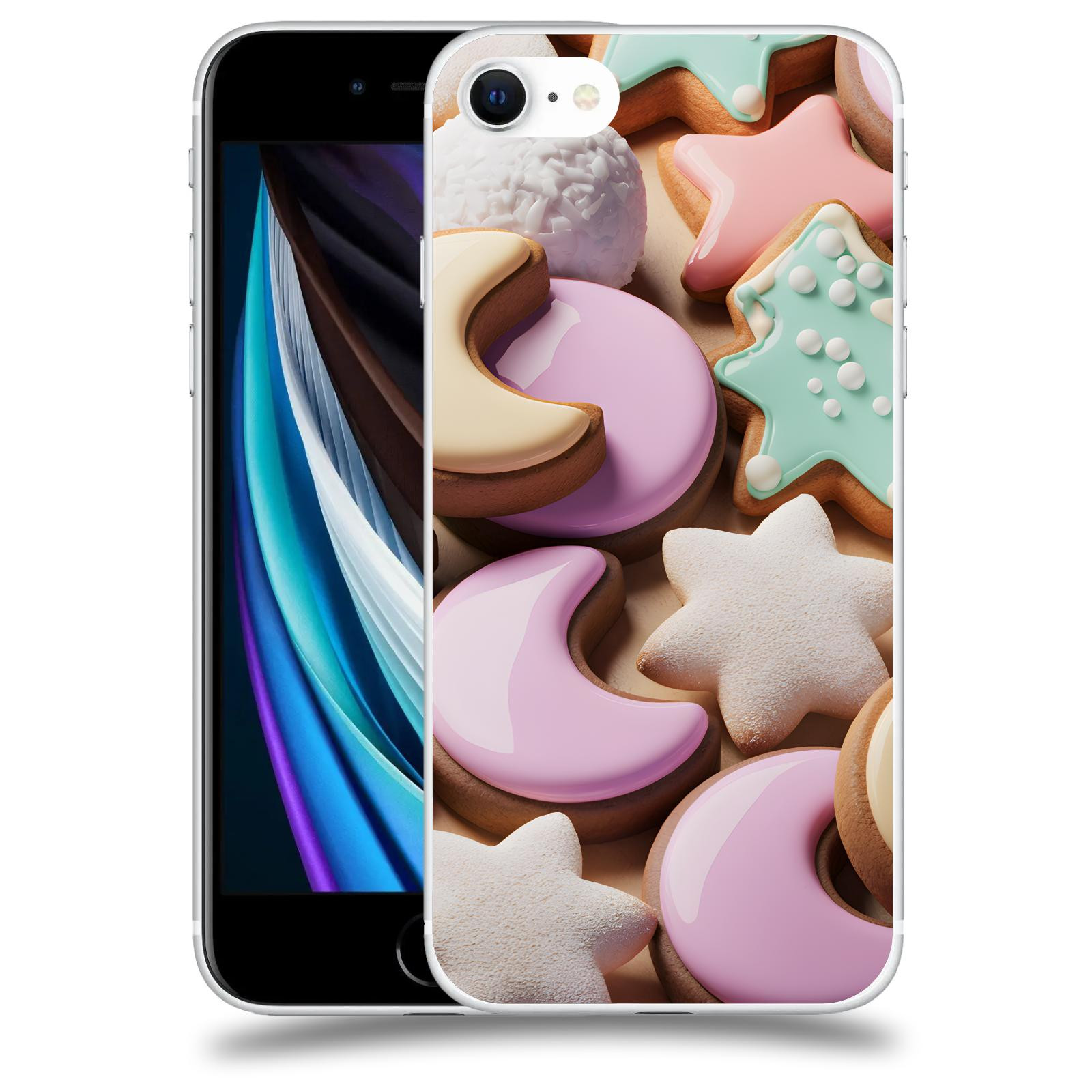 ACOVER Kryt na mobil Apple iPhone SE 2020 - Vánoční cukroví