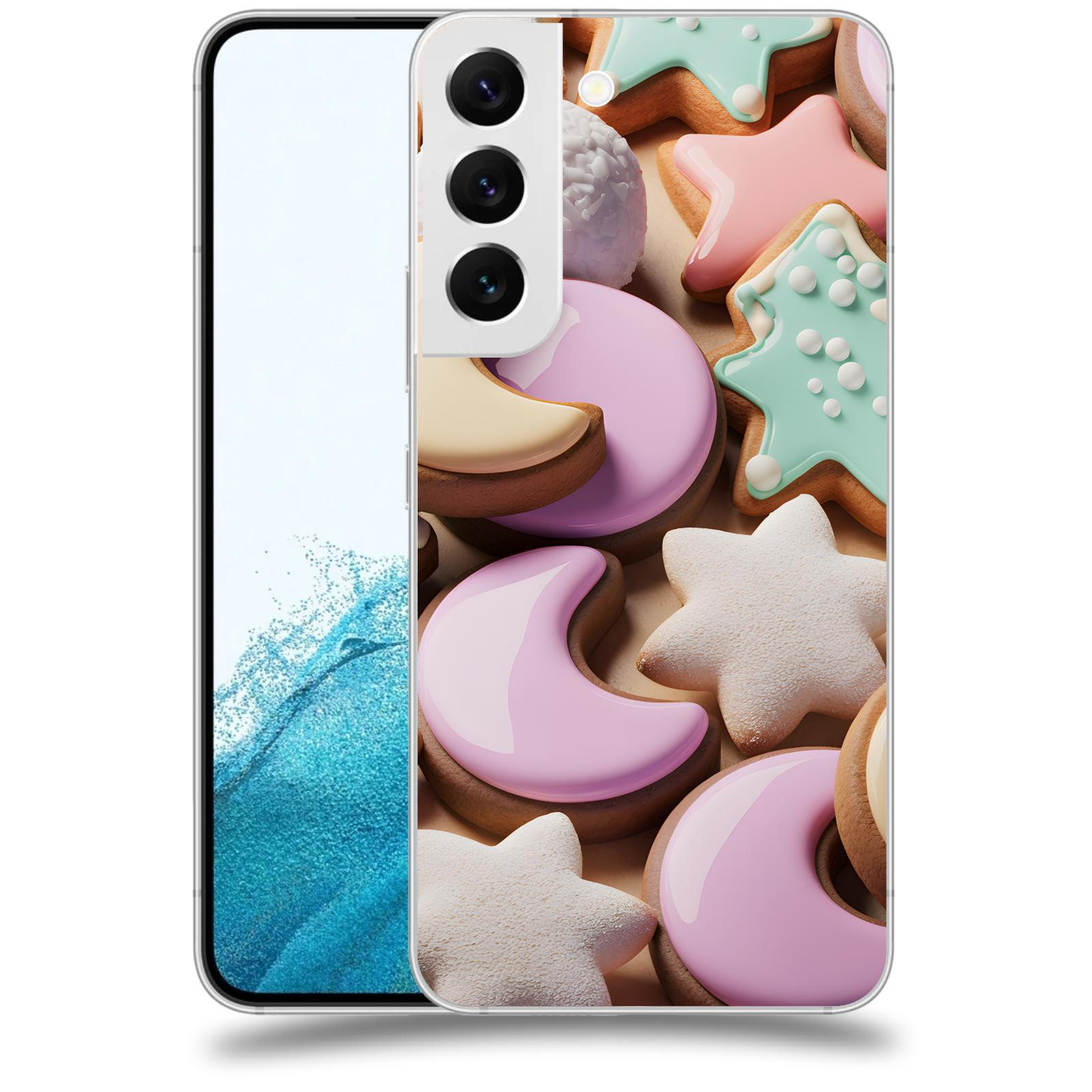 ACOVER Kryt na mobil Samsung Galaxy S22 5G - Vánoční cukroví
