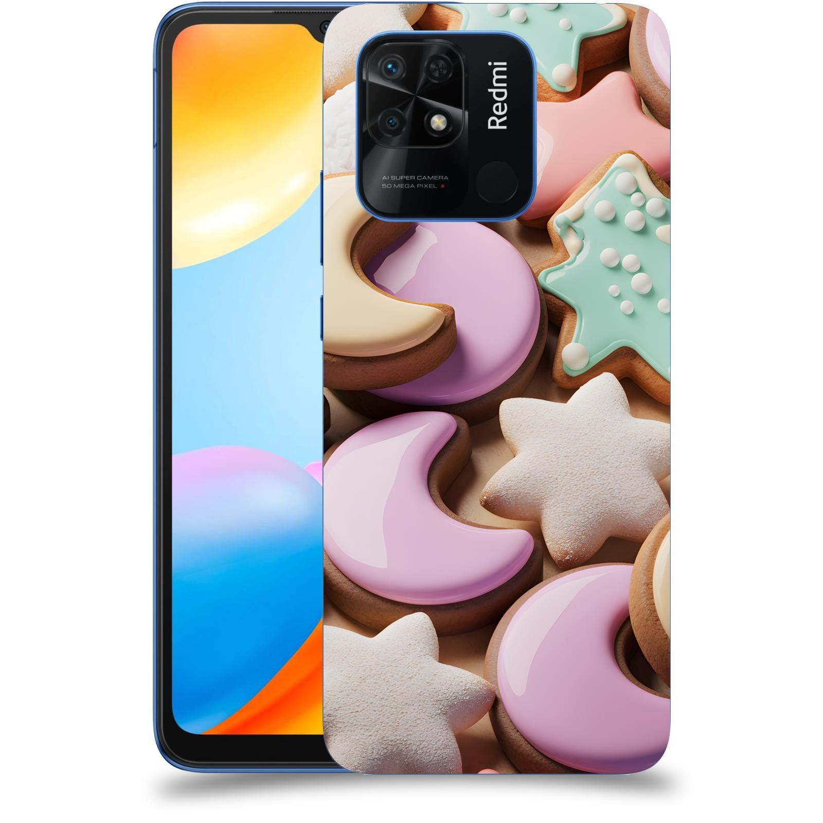 ACOVER Kryt na mobil Xiaomi Redmi 10C - Vánoční cukroví