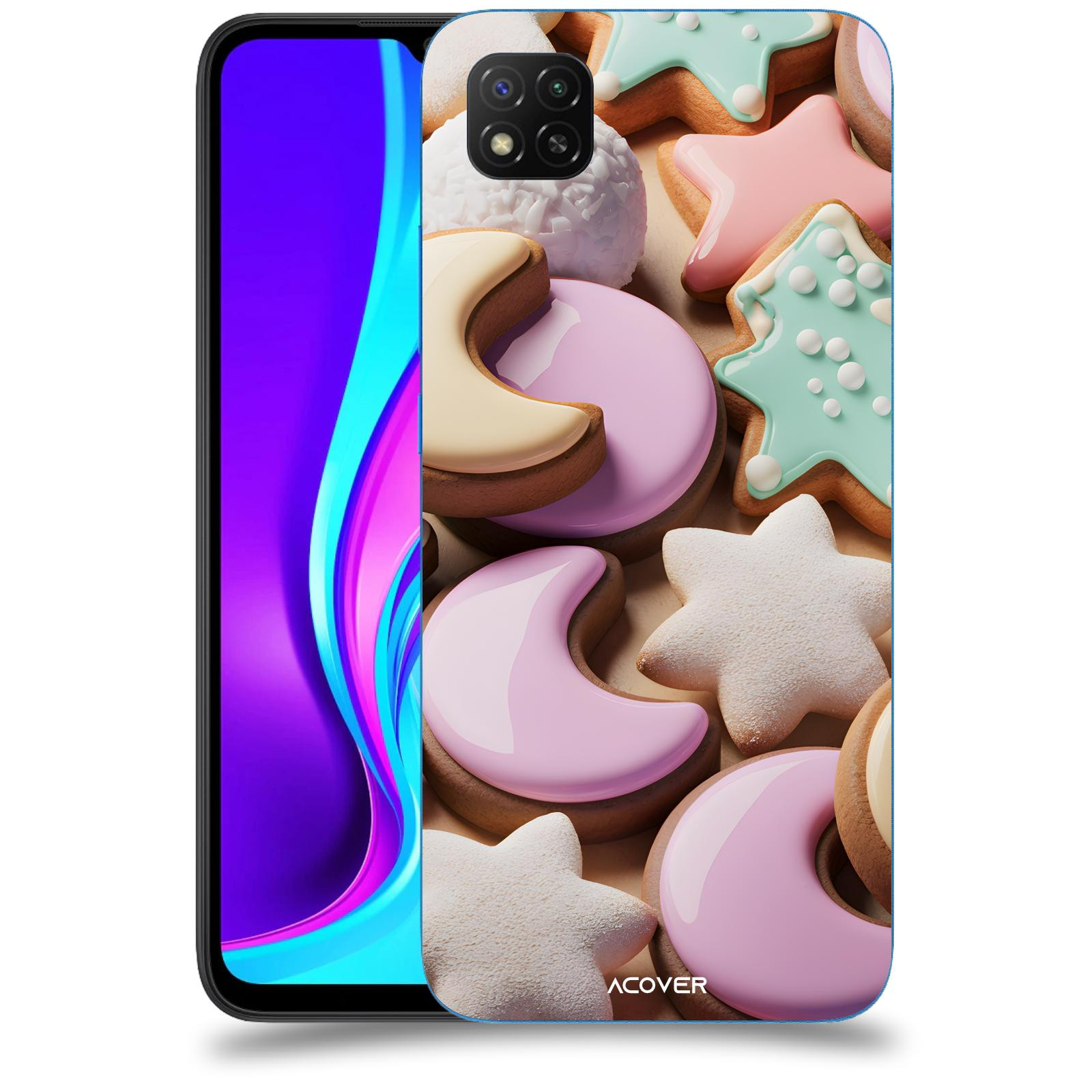 ACOVER Kryt na mobil Xiaomi Redmi 9C - Vánoční cukroví