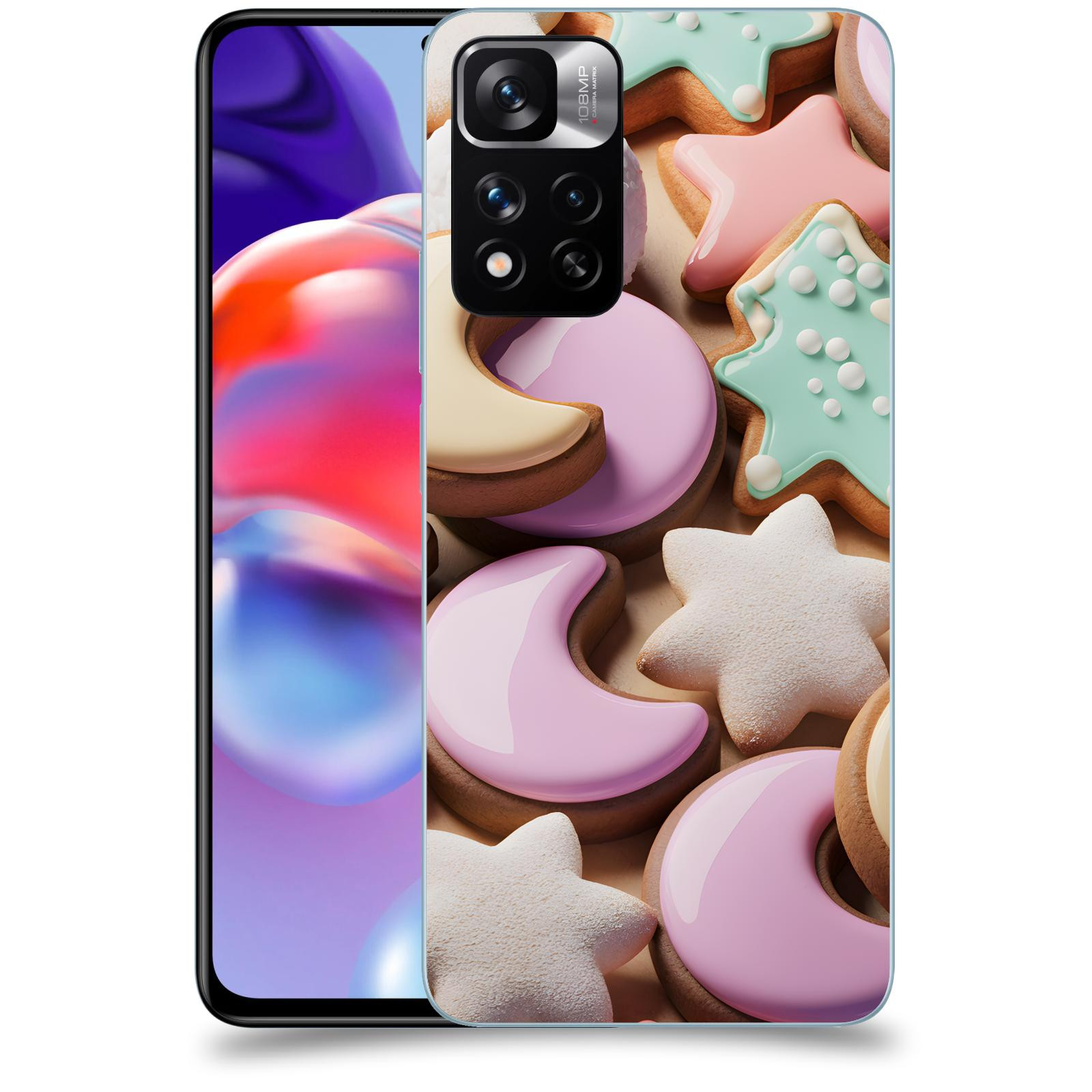 ACOVER Kryt na mobil Xiaomi Redmi Note 11 Pro+ 5G - Vánoční cukroví