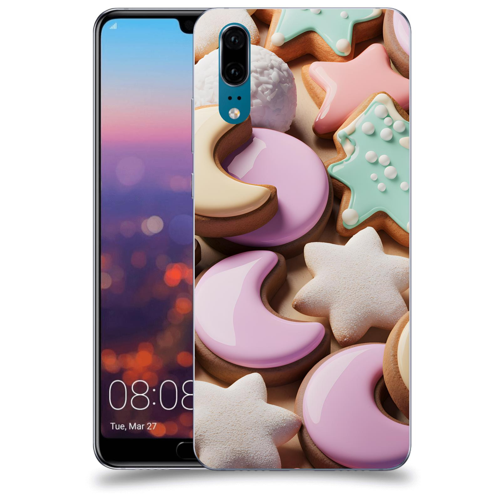 ACOVER Kryt na mobil Huawei P20 - Vánoční cukroví